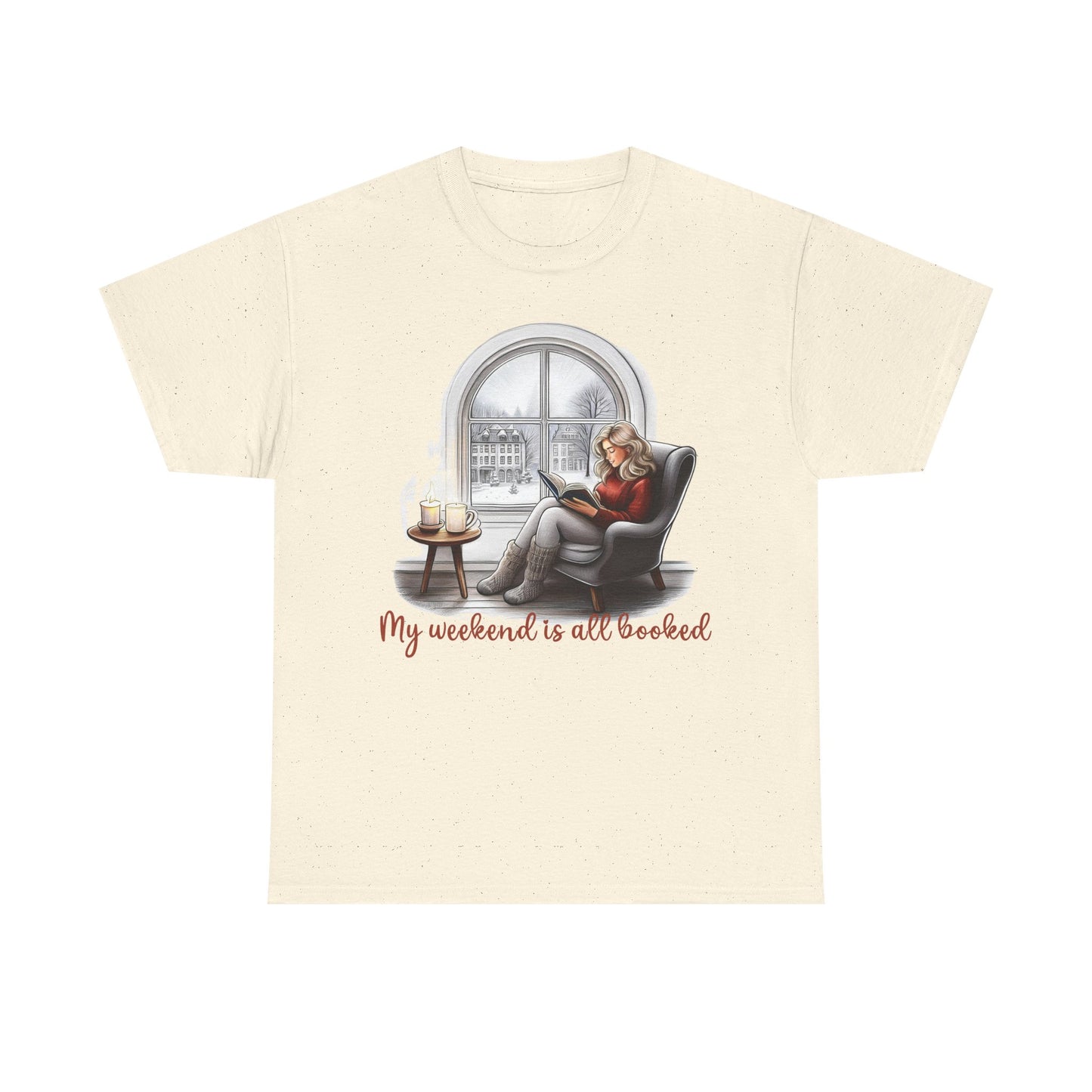 Bookworm t-shirt - My Weekend Is All Booked - Unisex Cotton