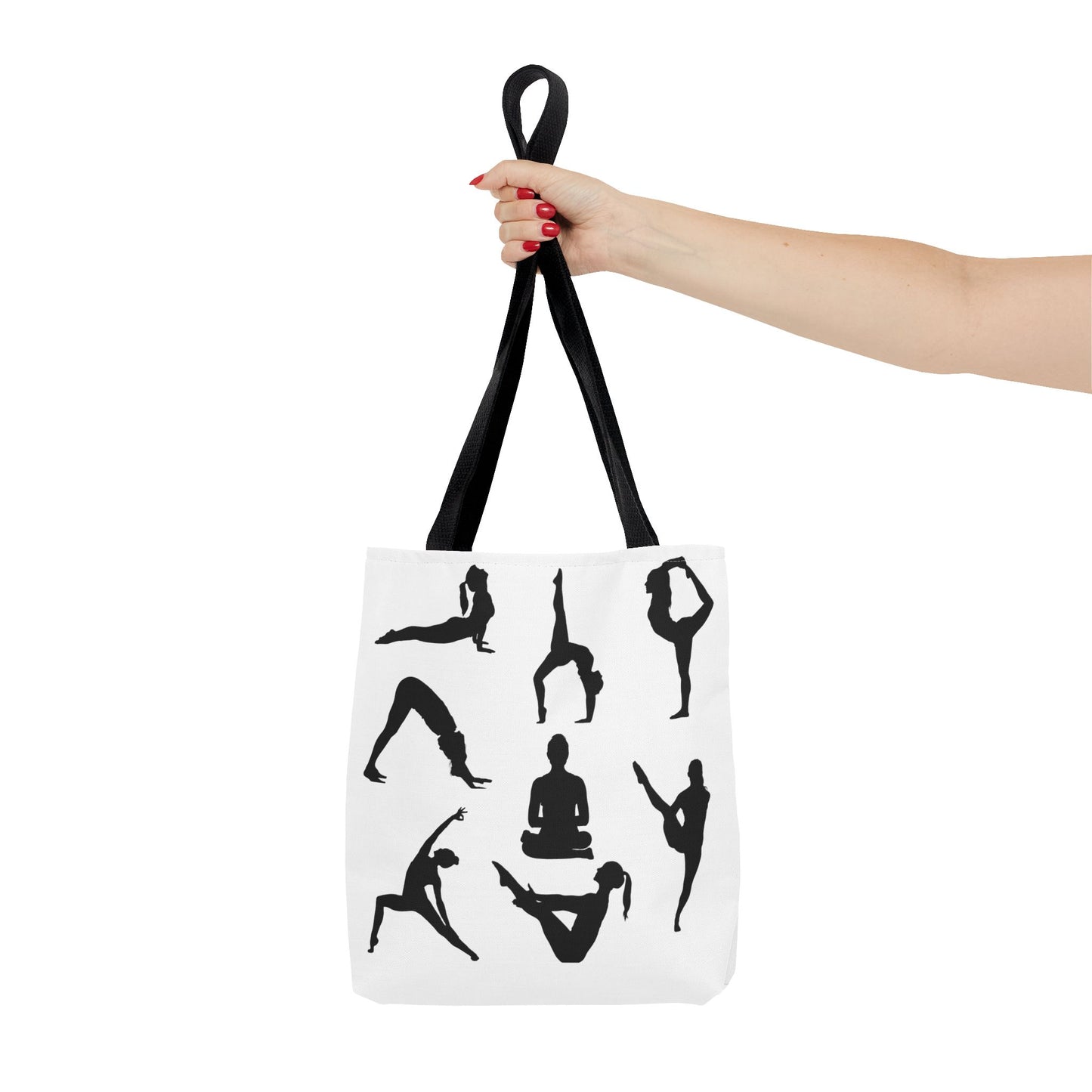 Yoga Tote Bag featuring YOGA Poses