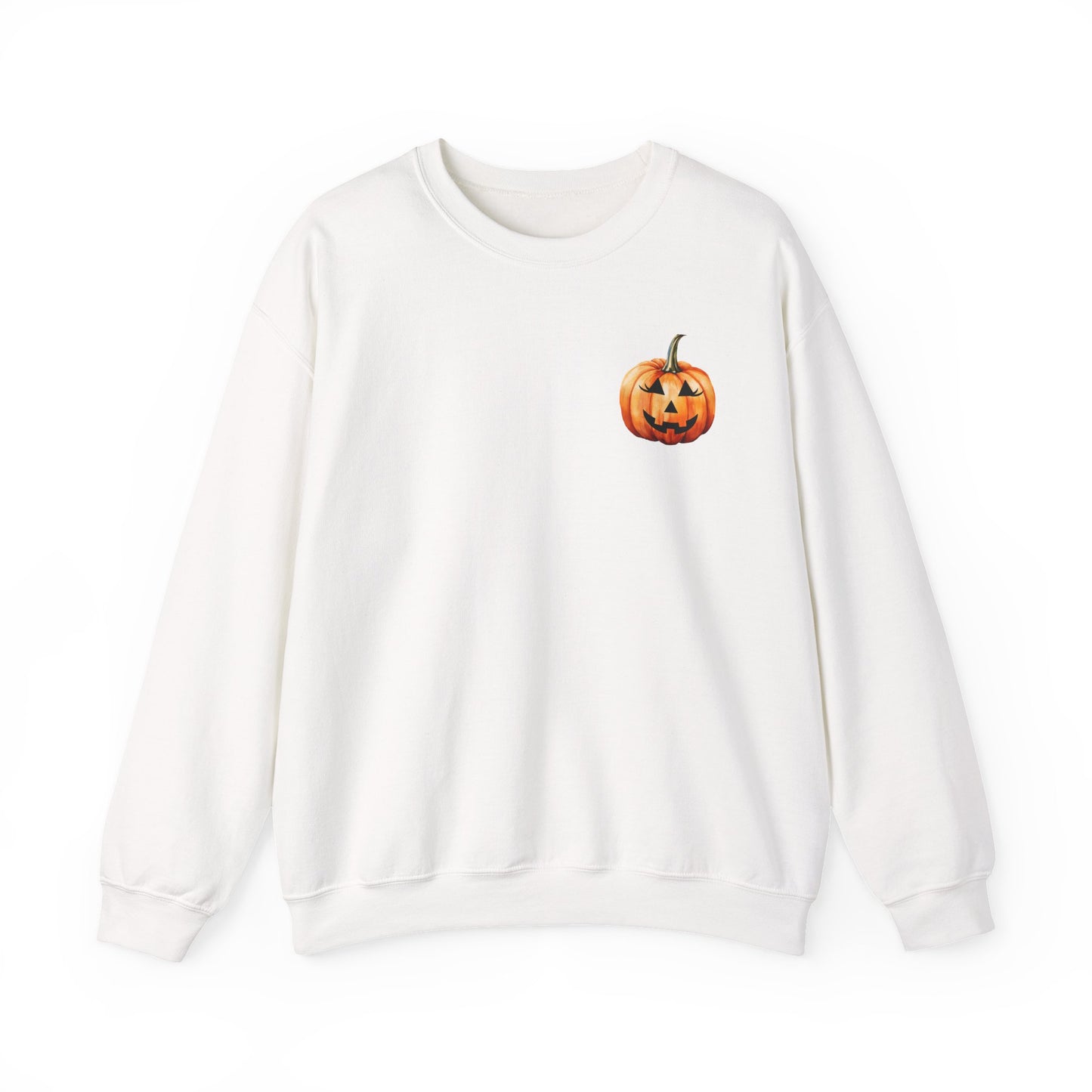 ๐ Embrace Autumn Magic - Pumpkin Bliss Collection for Cozy Season Vibes โจ2 - Halloween Pumpkin Crewneck Sweatshirt | Cozy Fall Fashion, Unisex Sweater, Casual Wear, Gift for Halloween Lovers, Autumn Style