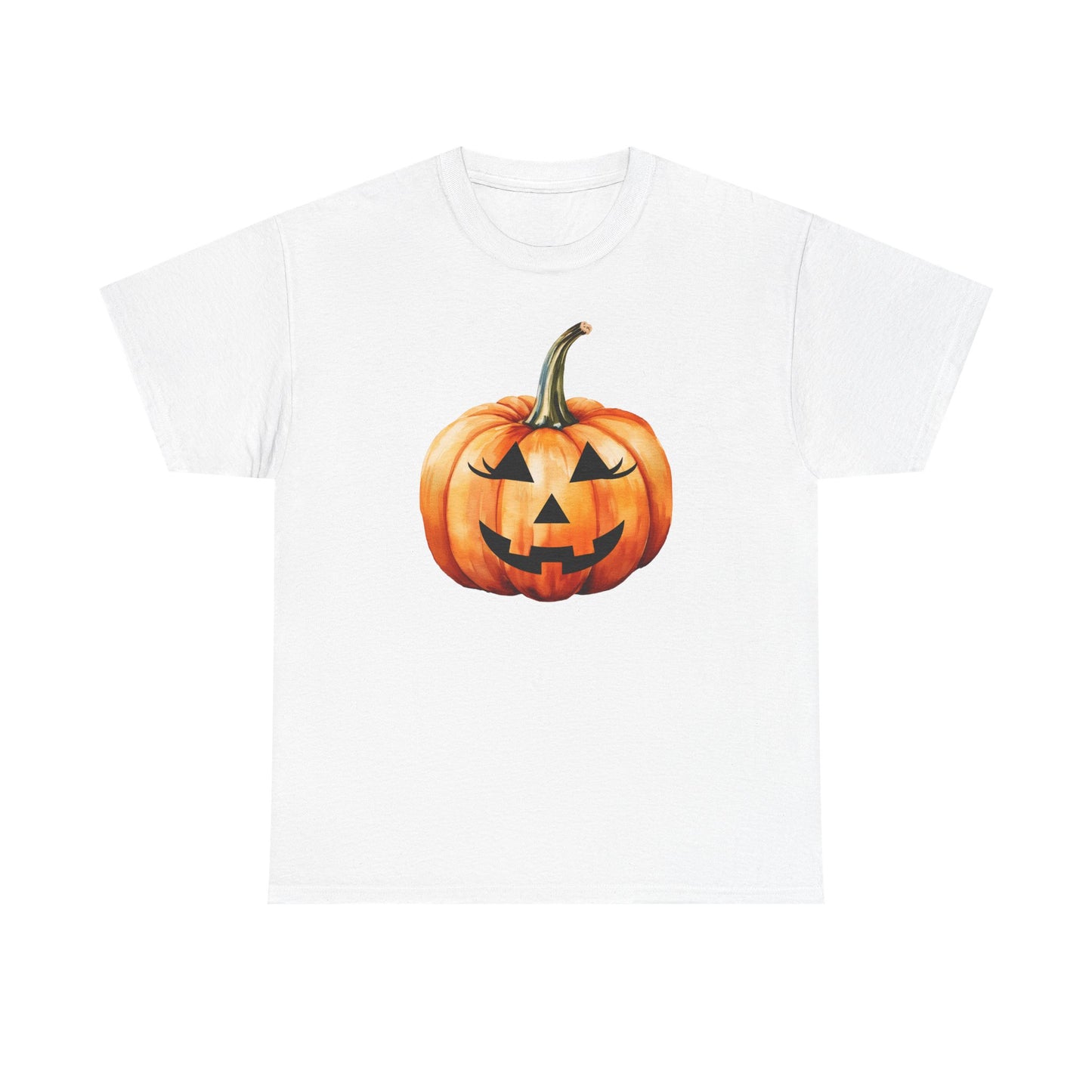 ๐ Embrace Autumn Magic - Pumpkin Bliss Collection for Cozy Season Vibes โจ - Harvest Vibes Pumpkin Cotton Tee | Fall Shirt, Halloween Apparel, Autumn Fashion, Unisex Graphic Tee, Gift for Pumpkin Lovers