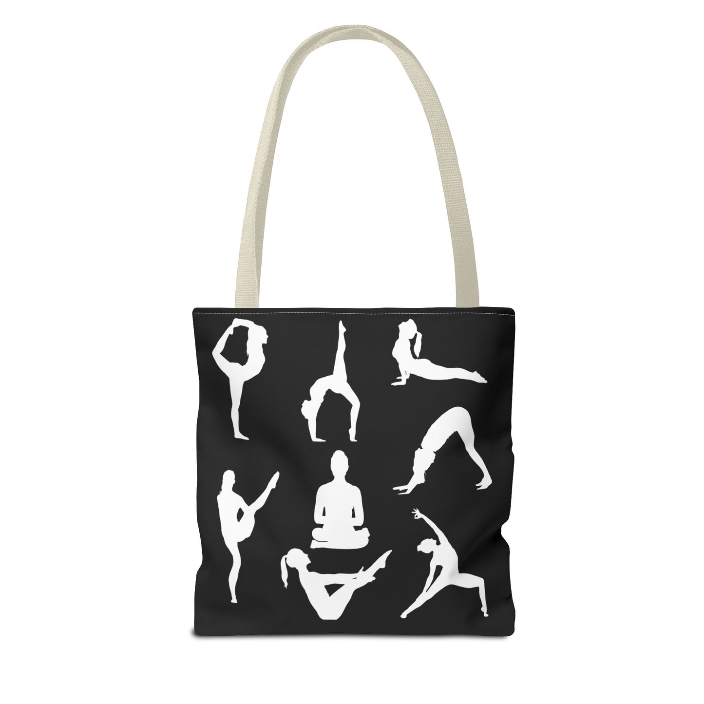 Yoga Tote Bag featuring YOGA Poses