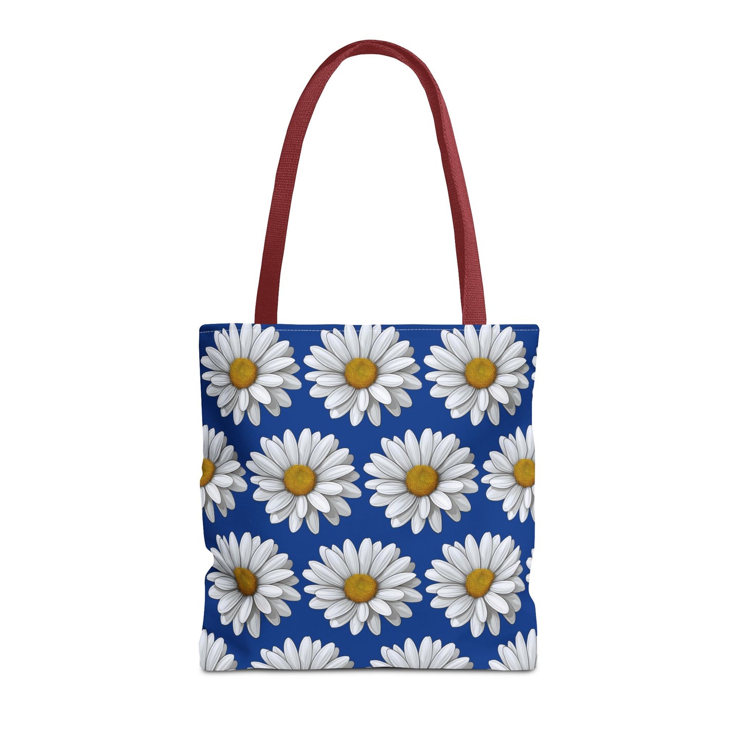 Daisy Tote Bag - White Floral Design Summer Fashion Accessory