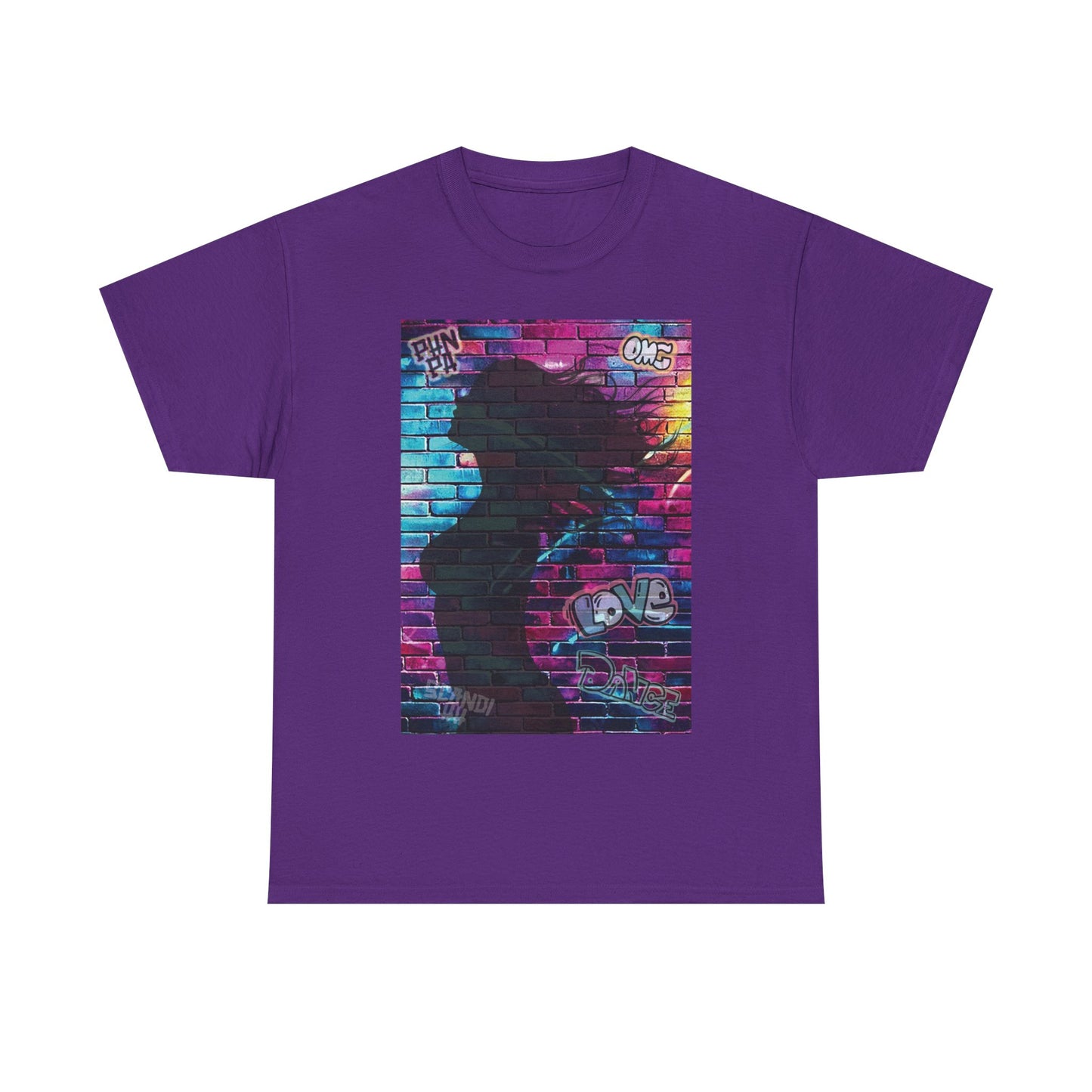 Vibrant Street Art Tee, Unisex Graphic T-Shirt, Urban Style Shirt, Colorful Cotton Tee, Artistic Gift for Music Lovers