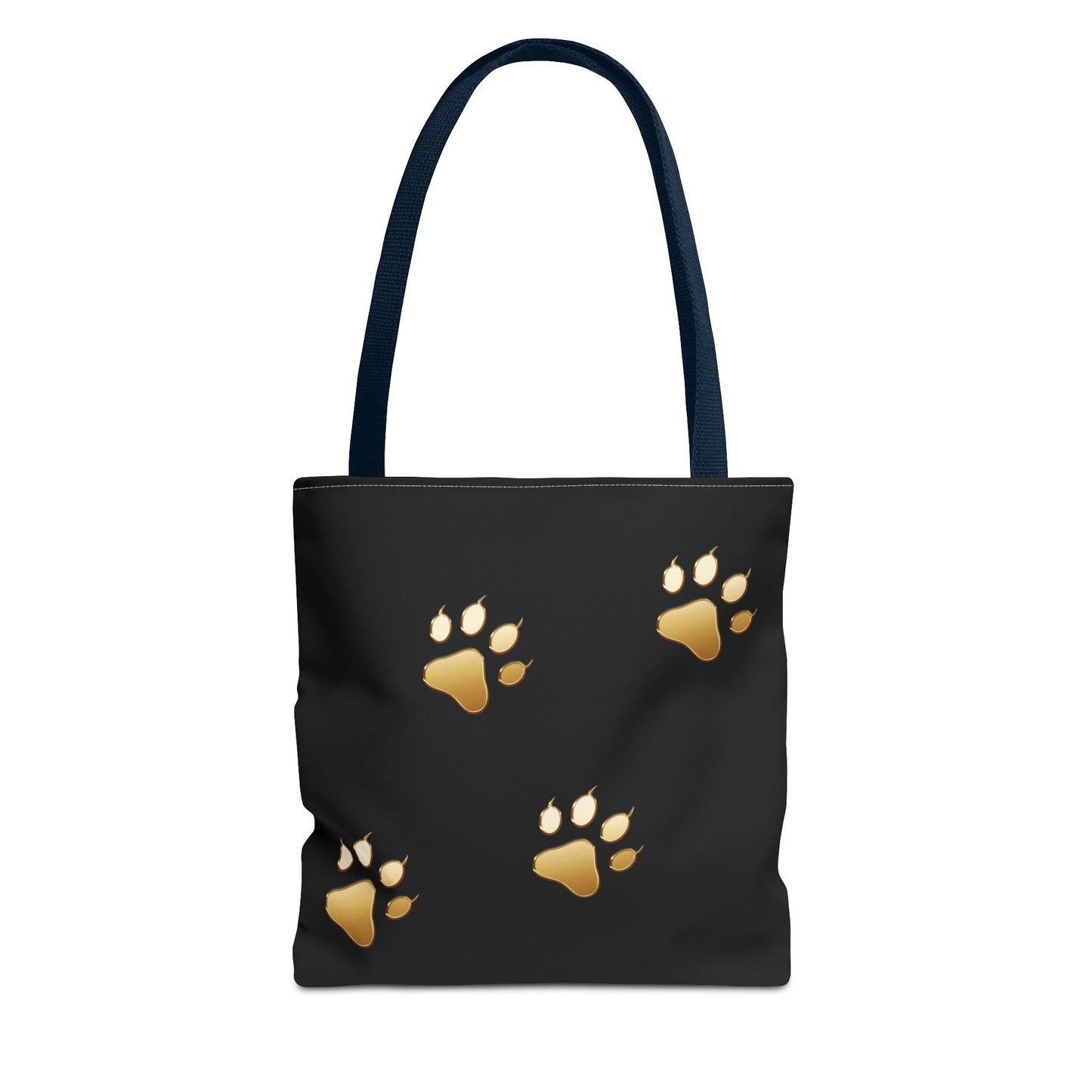 Gold cat Paw Print Tote Bag - Stylish & Practical for Animal Lovers
