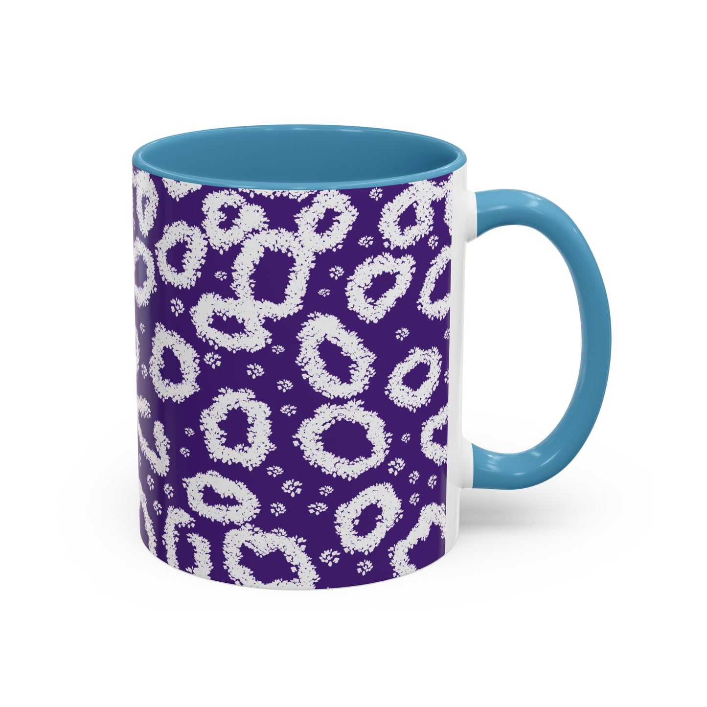 Trendy Purple Leopard Print Coffee Mug - 11 & 15oz