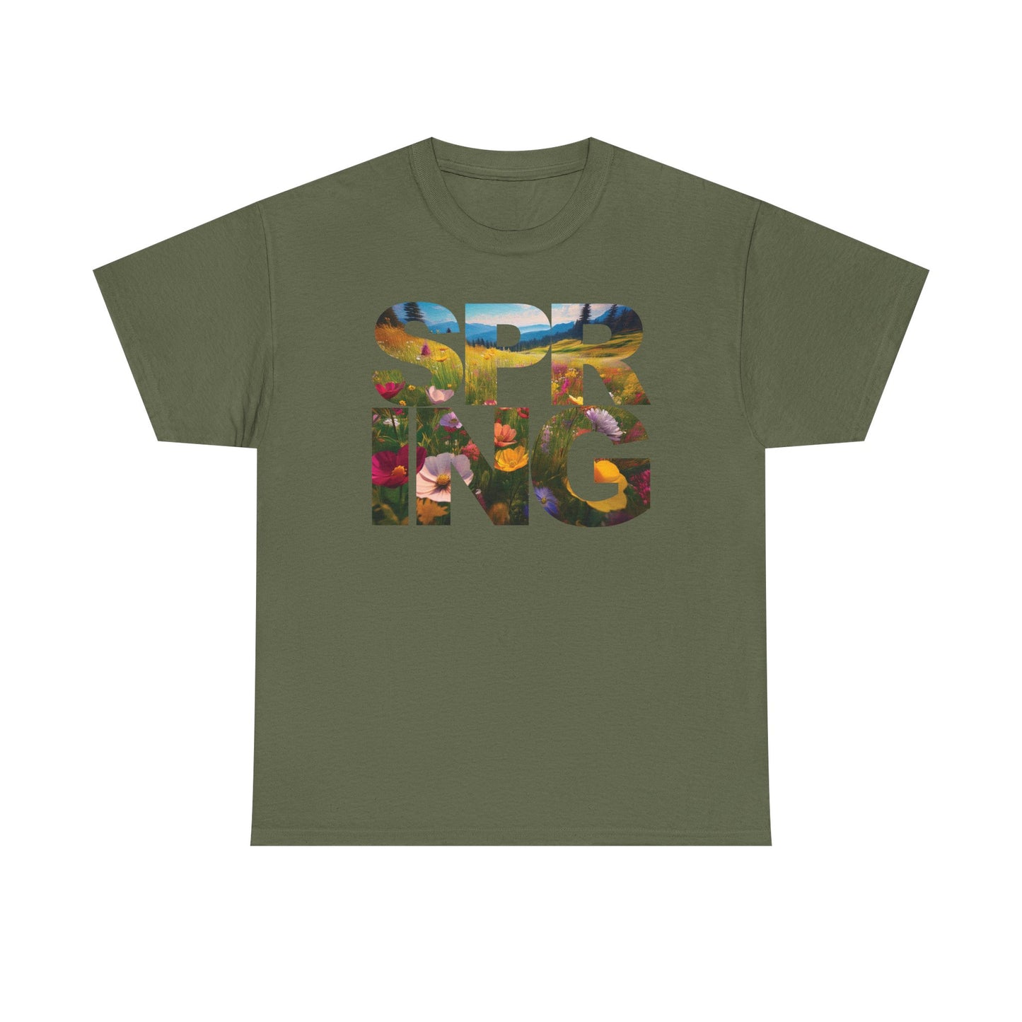 Spring - Unisex Tee - Spring Meadow Flower Design