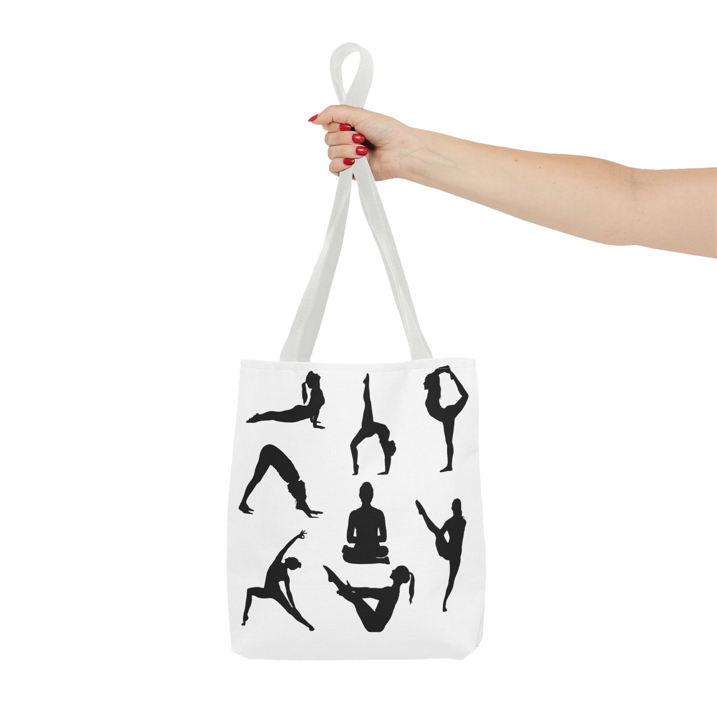 Yoga Tote Bag featuring YOGA Poses