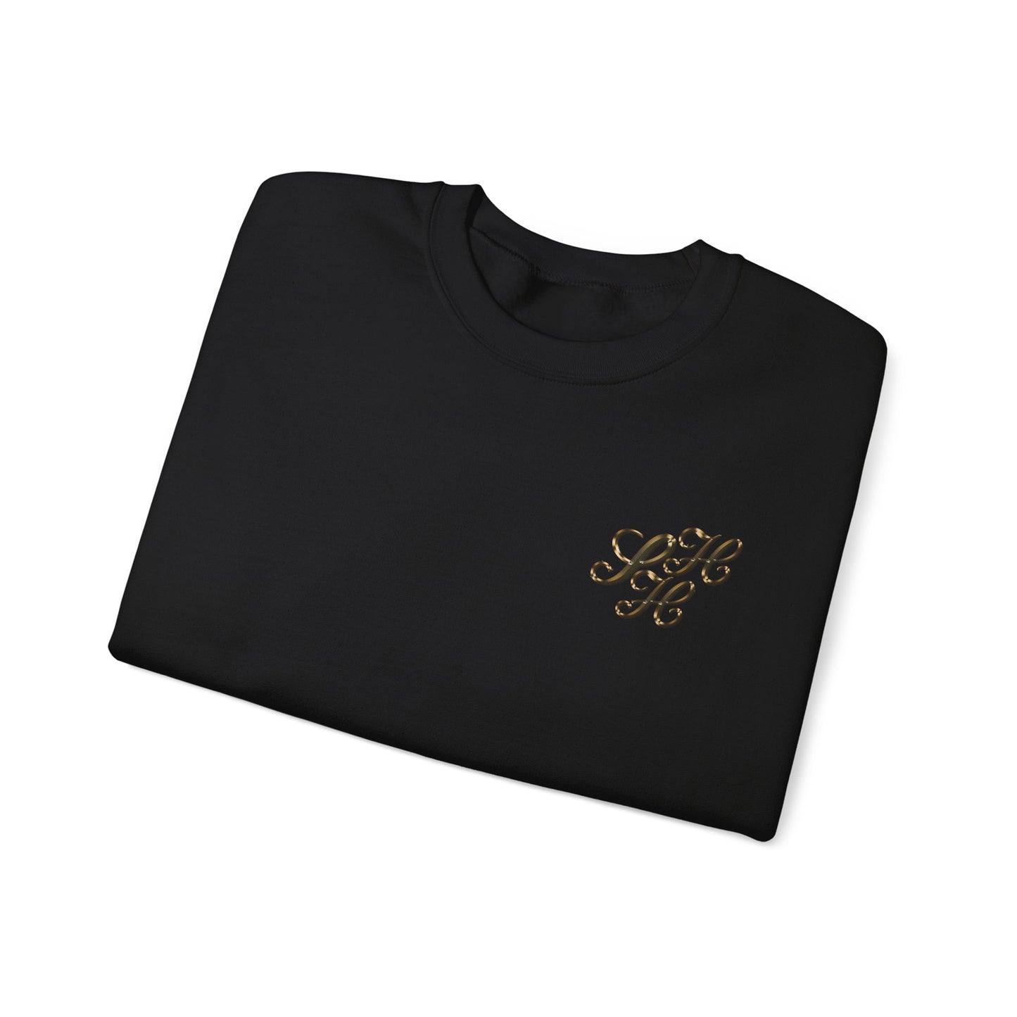 Golden Scandi Home Heaven Designer Logo - Unisex Crewneck