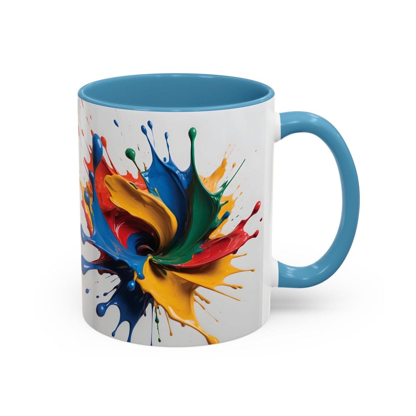 Coffee Mug: Splash of Joy Color Explosion Abstract Art Design