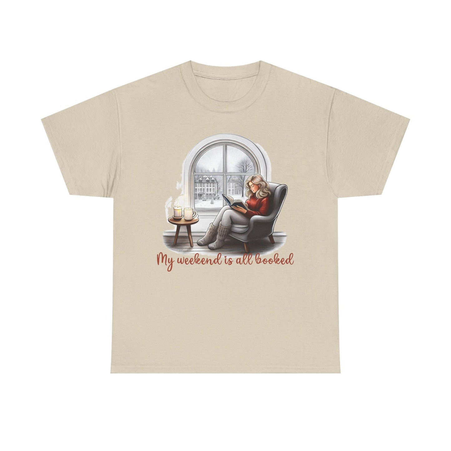 Bookworm t-shirt - My Weekend Is All Booked - Unisex Cotton