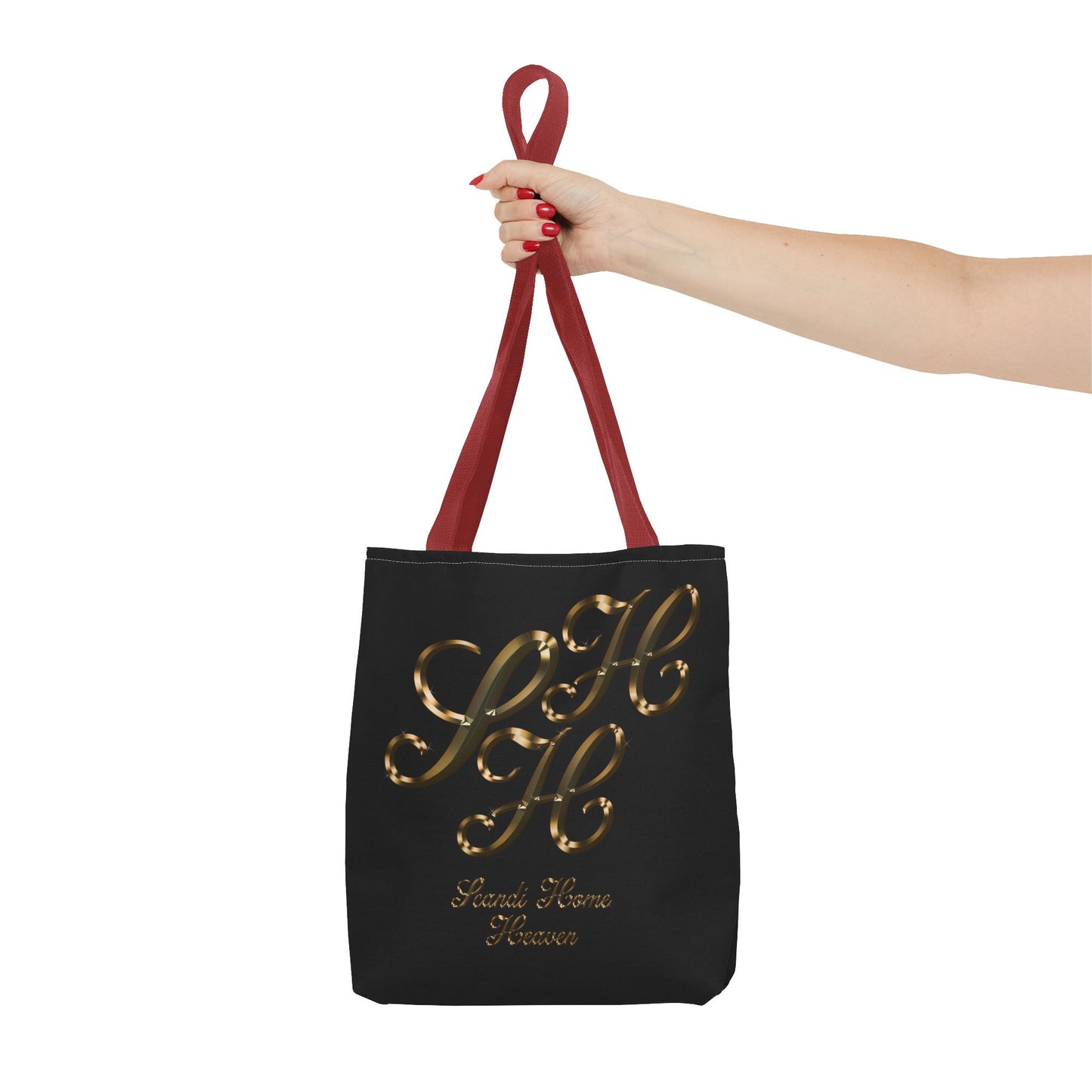 Tote Bag - Golden colored Scandi Home Heaven Designer Logo