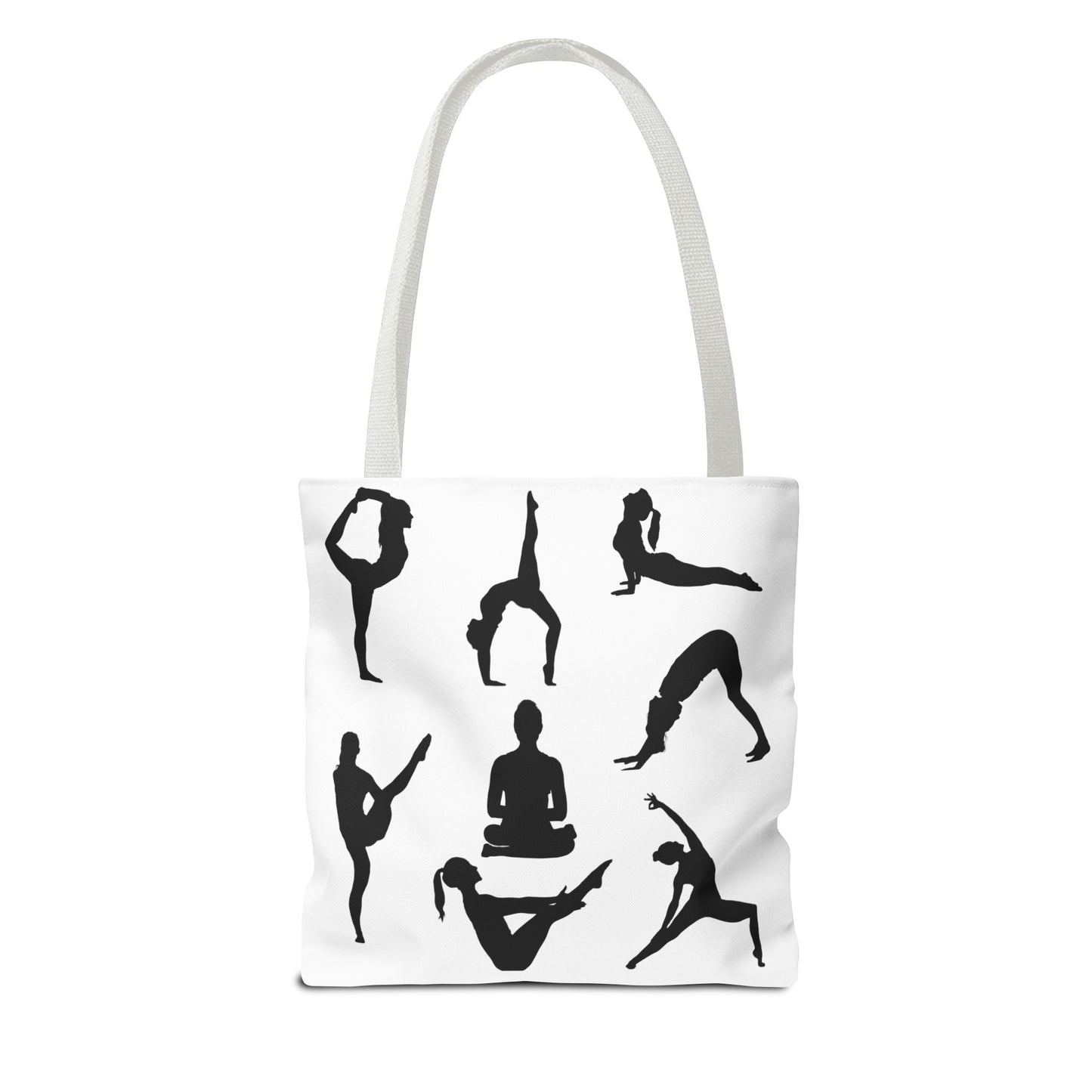 Yoga Tote Bag featuring YOGA Poses