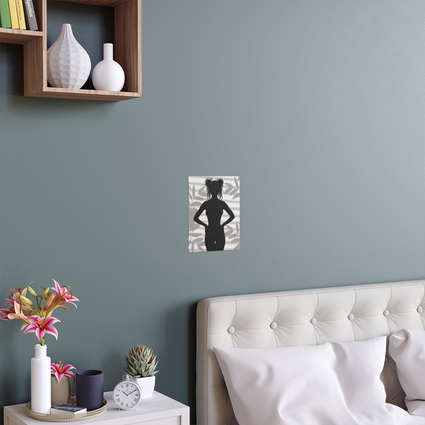 "Roxie" Confident Woman Silhouette Art Print - Empowerment Wall Decor - Silhouette Poster