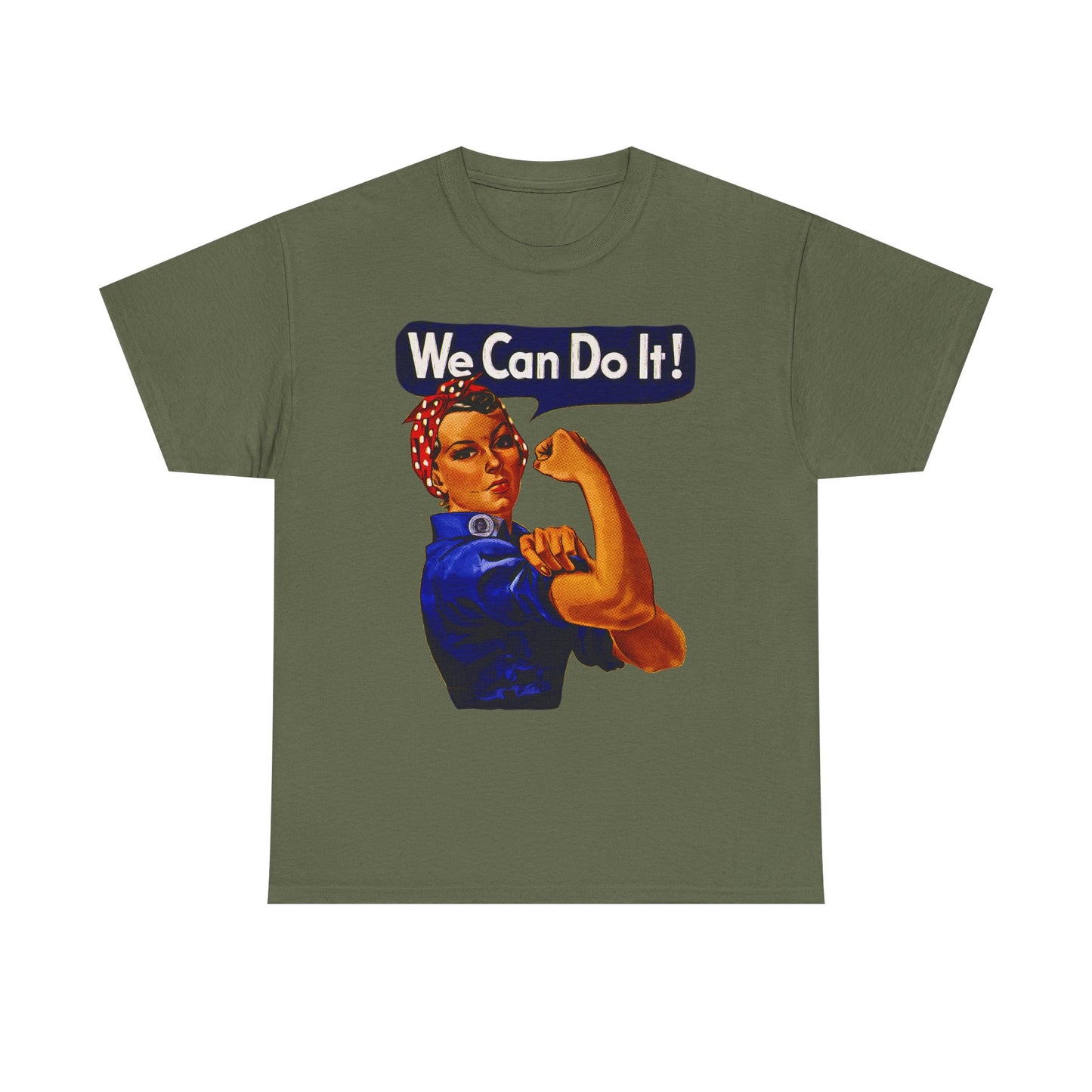 Empowerment Pop Art | Bold "We Can Do It" T-Shirts, Sweatshirts, Mugs & Wall Art for Inspiration - Empowering Unisex Heavy Cotton Tee - We Can Do It! Statement Shirt, Feminist Apparel, Gift for Her, Motivational Tee, Casual Wear