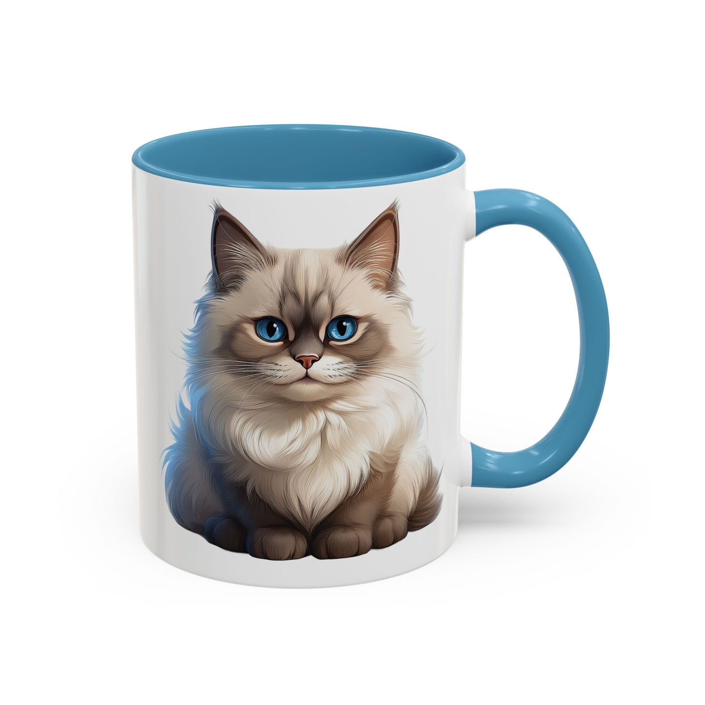 Ragdoll Cuteness Cat Accent Coffee Mug - Perfect for Pet Lovers