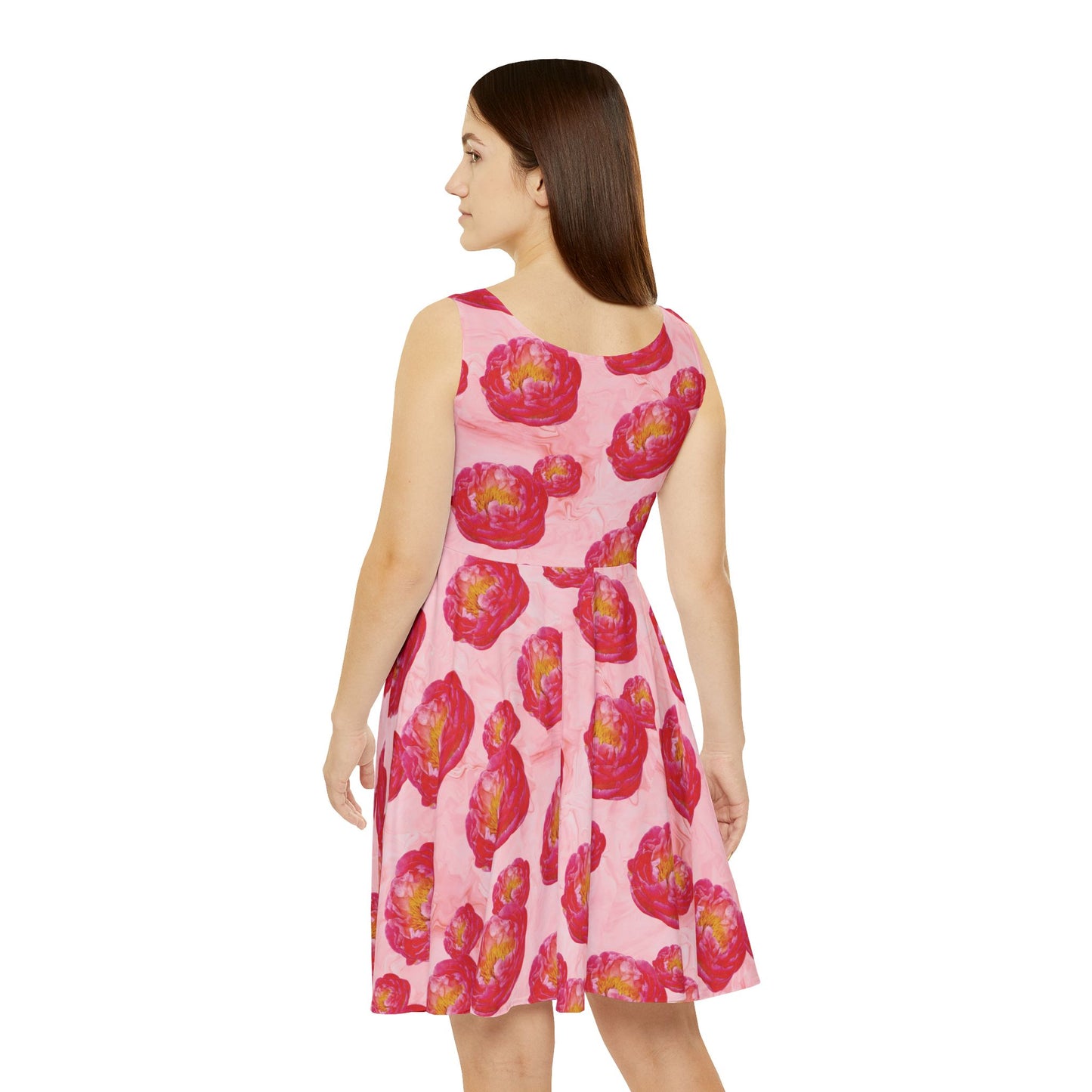 'Peone' Floral Women's Skater Dress - Perfect for Spring Celebrations