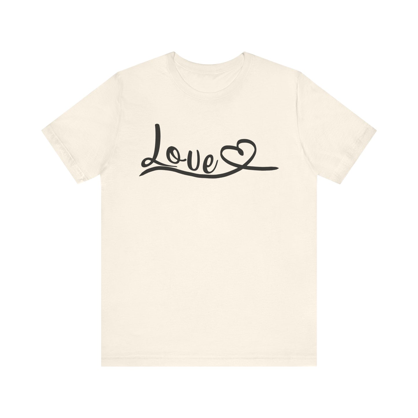 "Love in Every Thread" Unisex Jersey Short Sleeve Tee - Versatile Everyday Wear