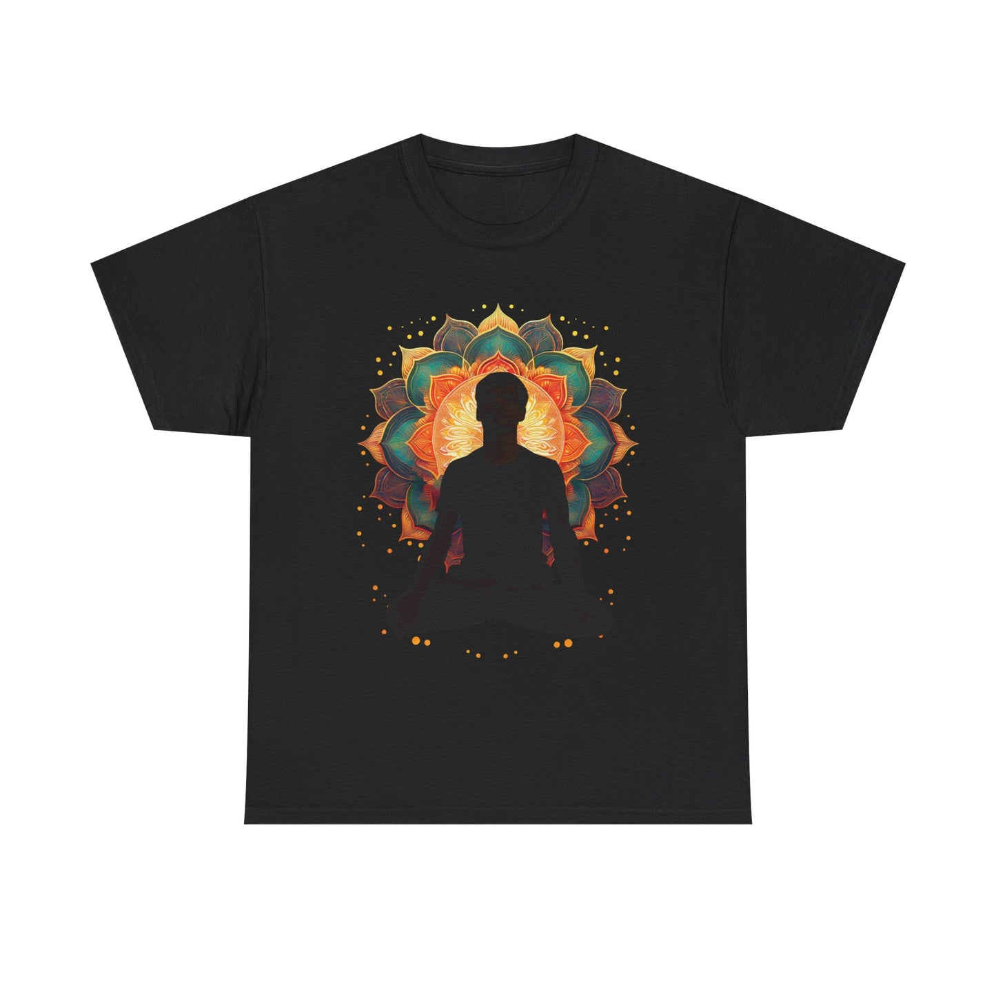 Meditation Vibe Unisex Heavy Cotton Tee, Spiritual Shirt, Yoga Apparel, Gift for Mindfulness, Chakra T-Shirt, Wellness Clothing