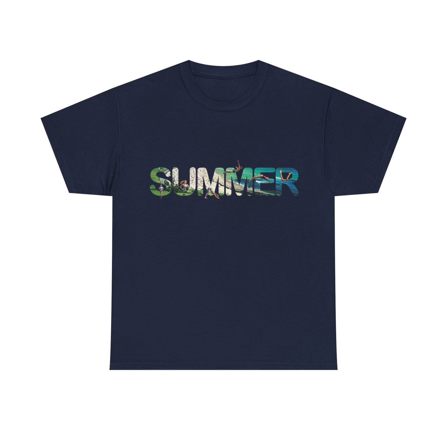 Summer Vibes Unisex Heavy Cotton Tee - Relaxed Fit, Perfect for Warm Days