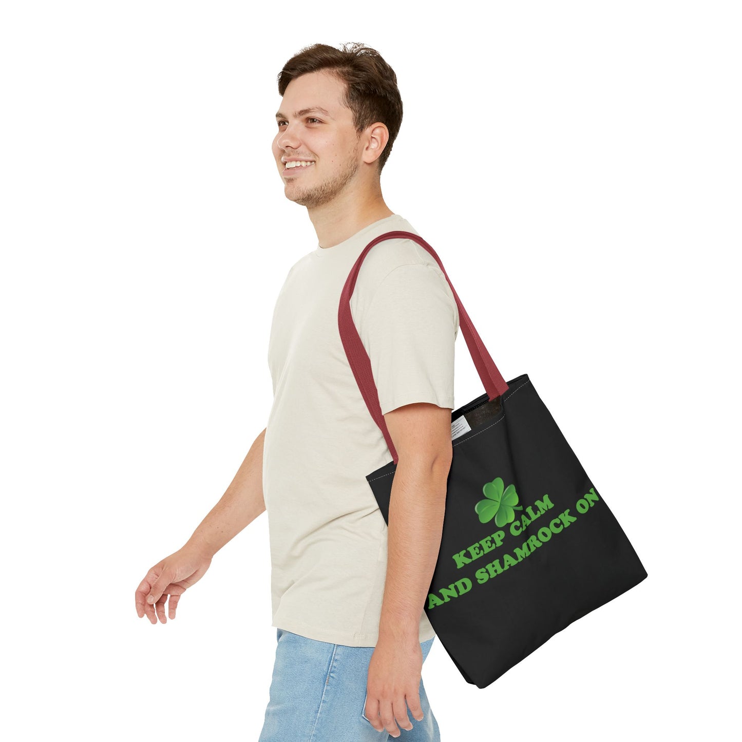 St. Patrick's Day Tote Bag - Keep Calm and Shamrock On