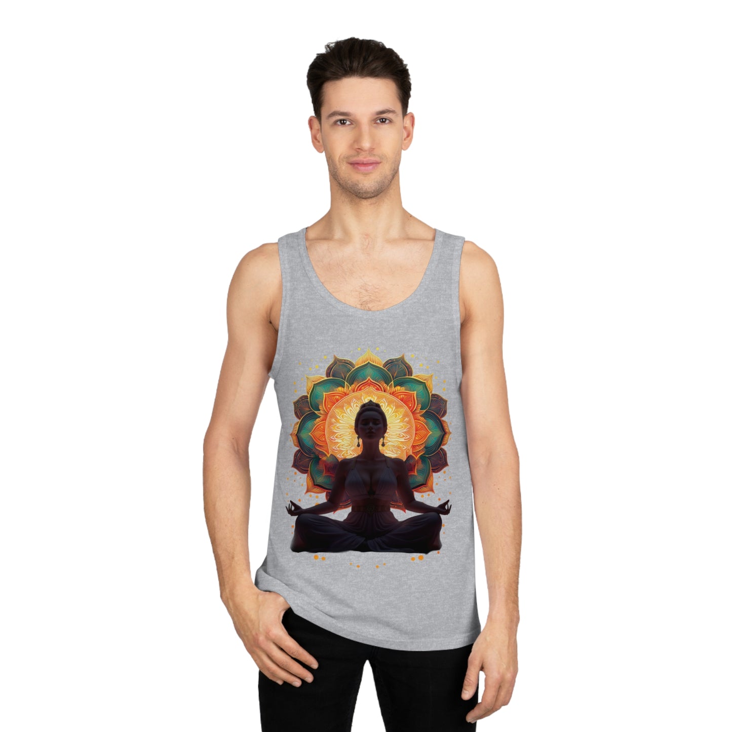 Meditation Goddess Unisex Tank Top | Yoga Wear, Zen Apparel, Spiritual Gift, Summer Outfit, Mindfulness Clothing