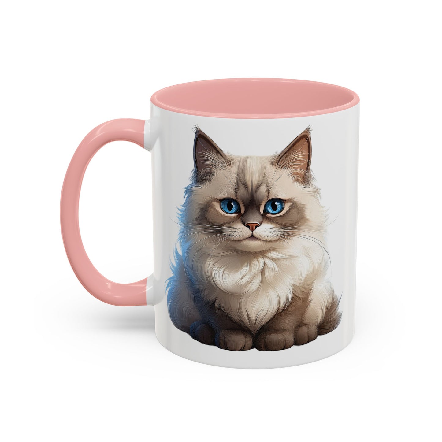 Ragdoll Cuteness Cat Accent Coffee Mug - Perfect for Pet Lovers