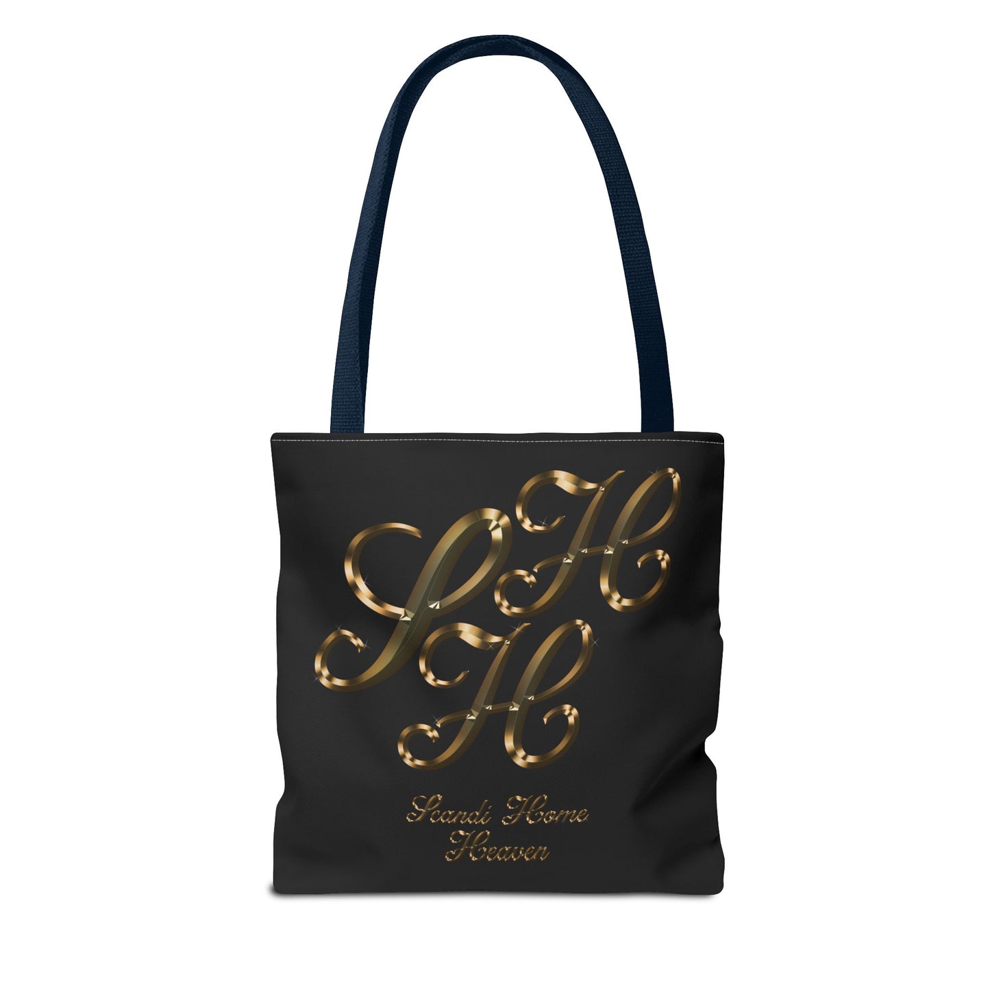 Tote Bag - Golden colored Scandi Home Heaven Designer Logo