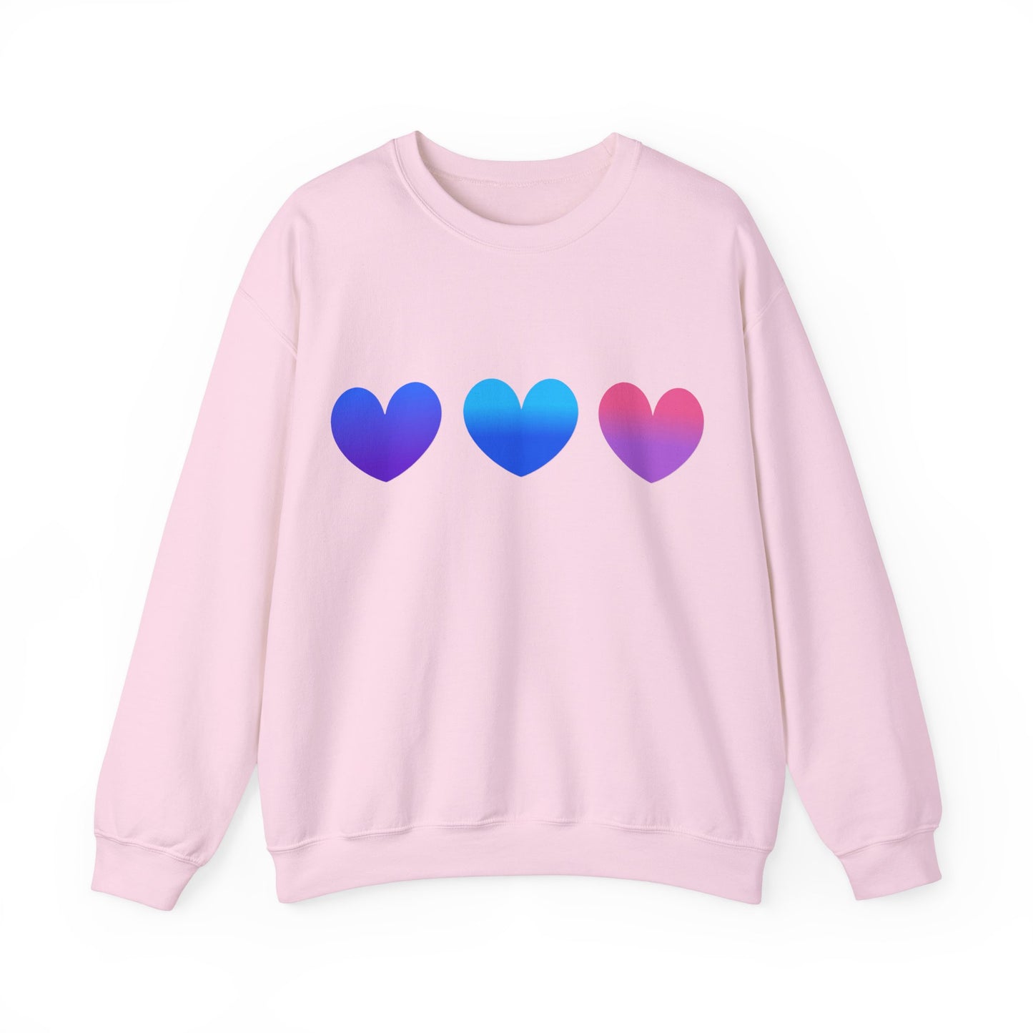 Love Heart Design Unisex Sweatshirt for Valentines Day