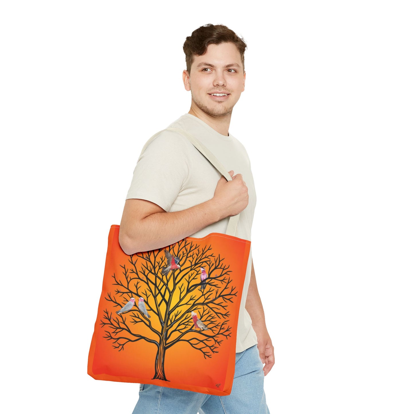 Tote Bag - Australian Pink and Gray Cockatoo (Galah) Digital Art Print