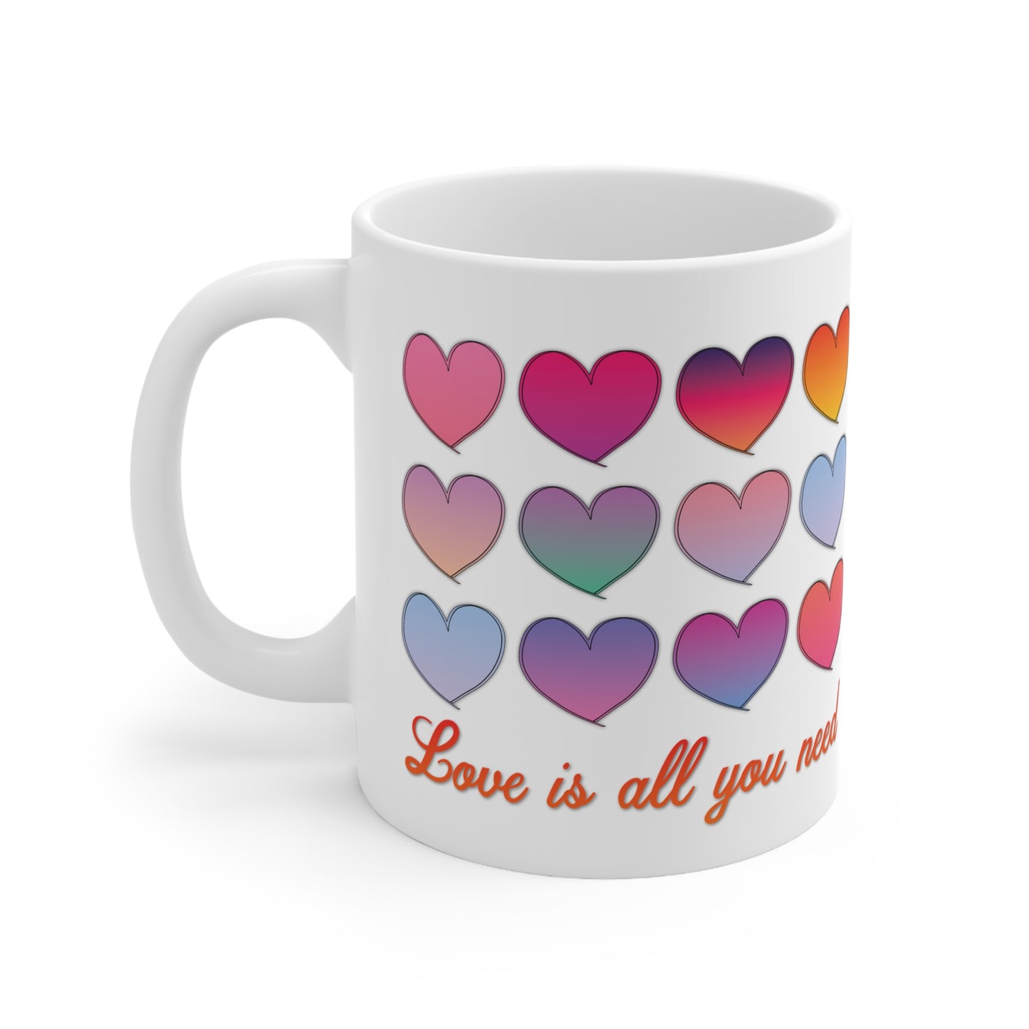 Mug - 'Love is all you need' Design Coffee Cup for Valentine's Day