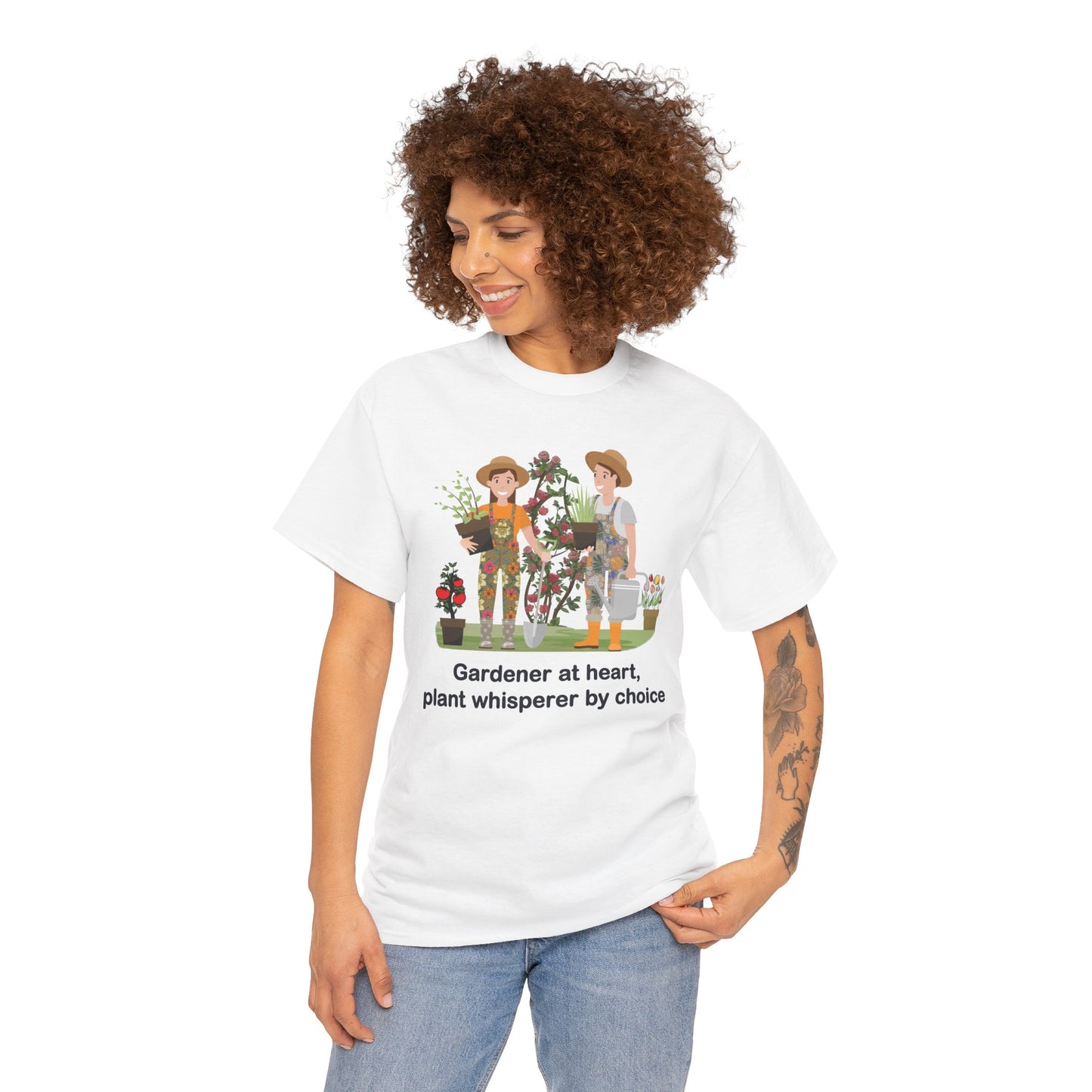 Plant Lover Tee - Gardener at heart, plant whisperer by choice