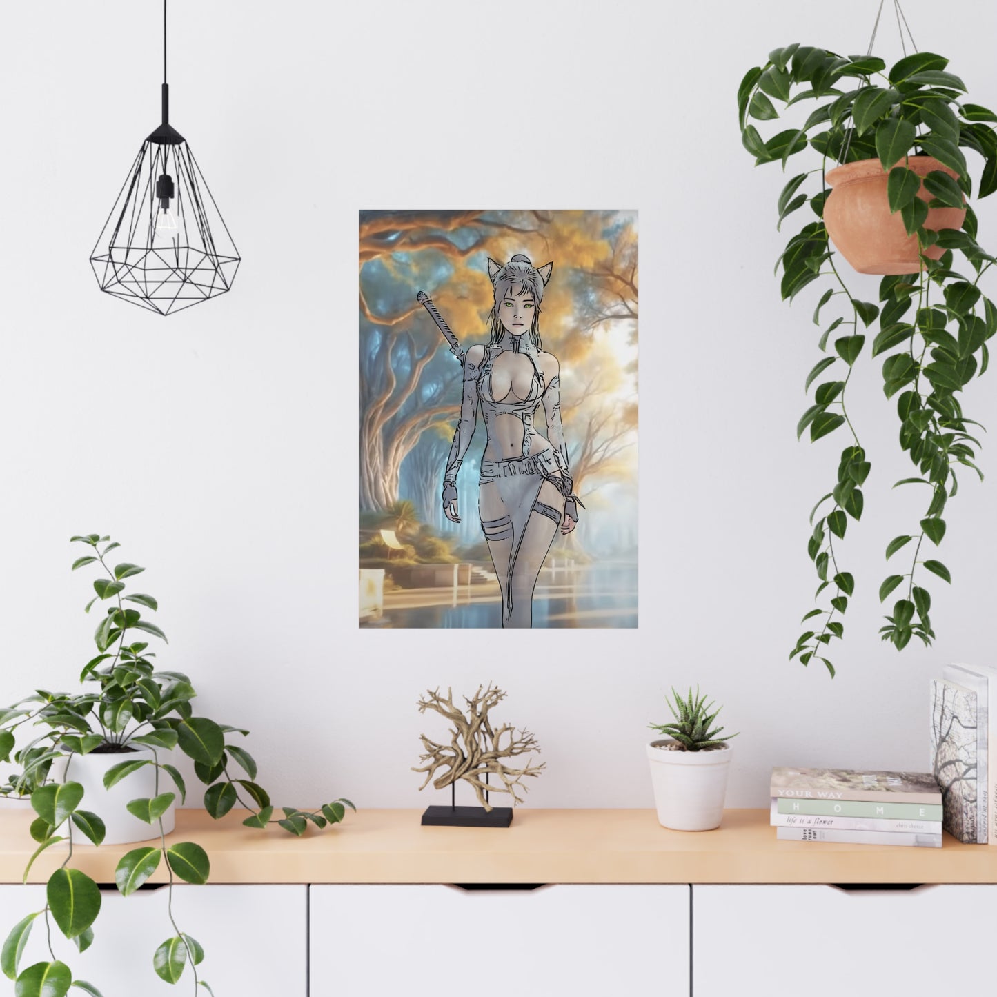 Anime Fantasy Matte Poster, Wall Art Decor, Bedroom Aesthetic, Unique Gift for Anime Lovers, Home Office Decoration