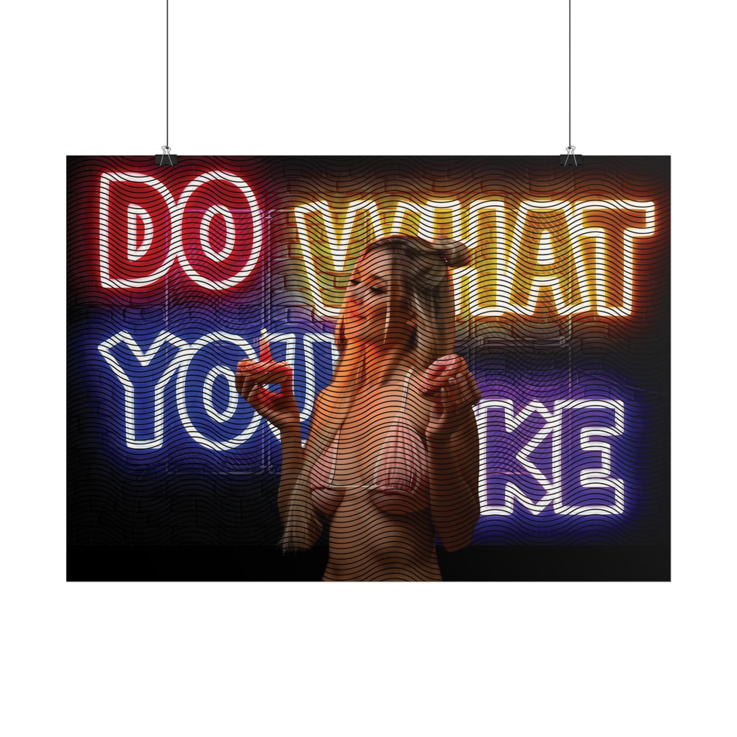 Neon Wall Art Poster – "Do What You Like"