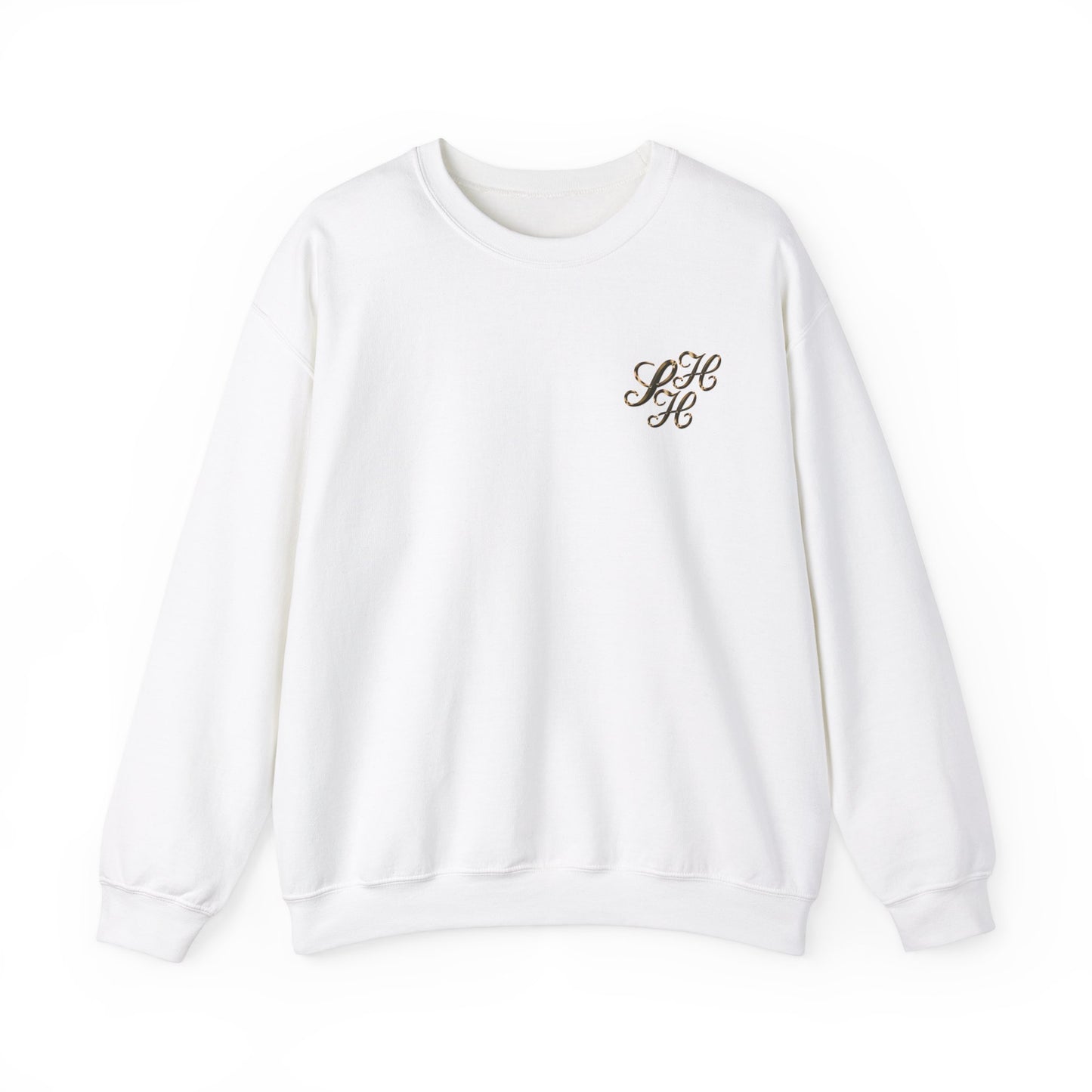 Golden Scandi Home Heaven Designer Logo - Unisex Crewneck