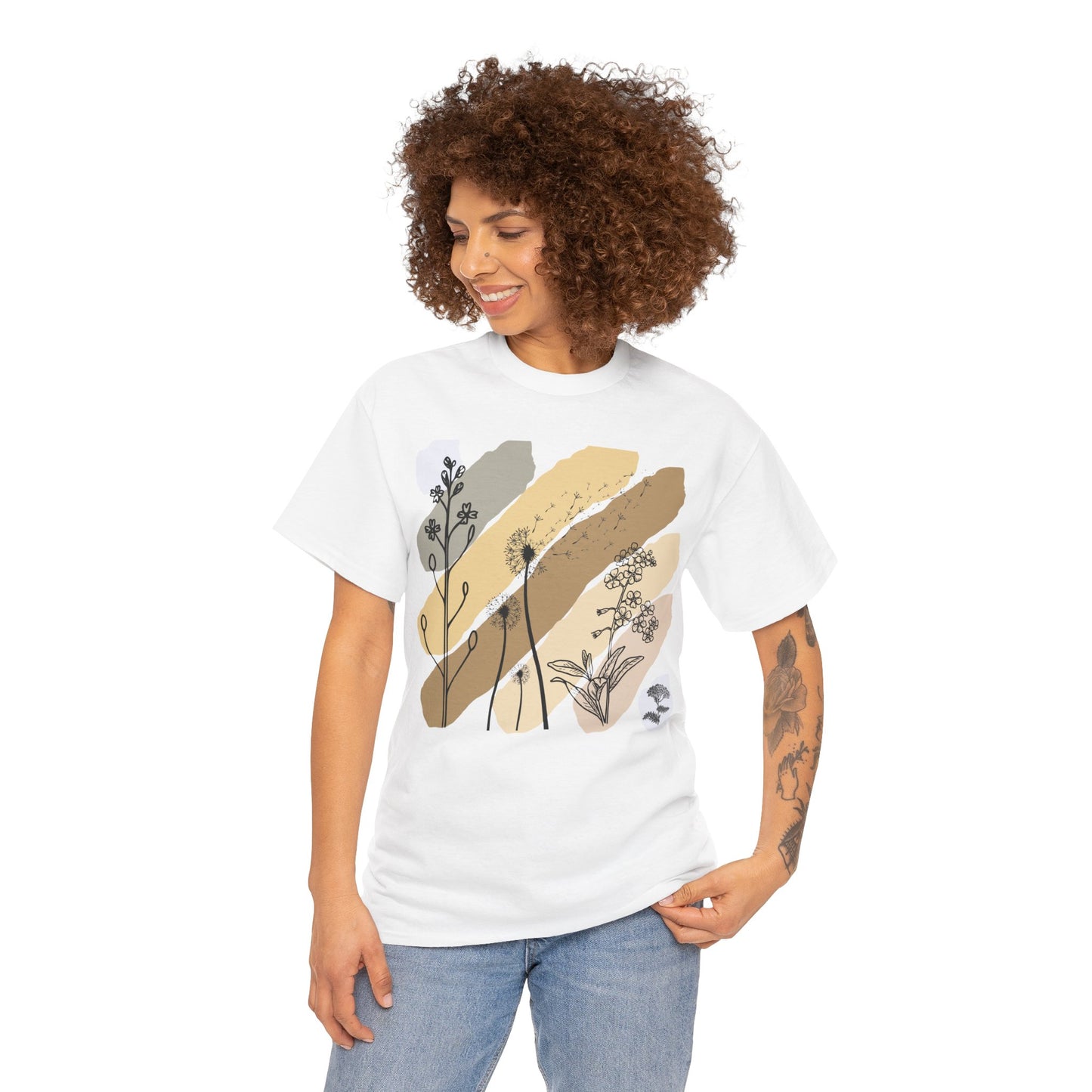 Plant Lover Tee - Wildflower Whispers: Where Simple Meets Soul