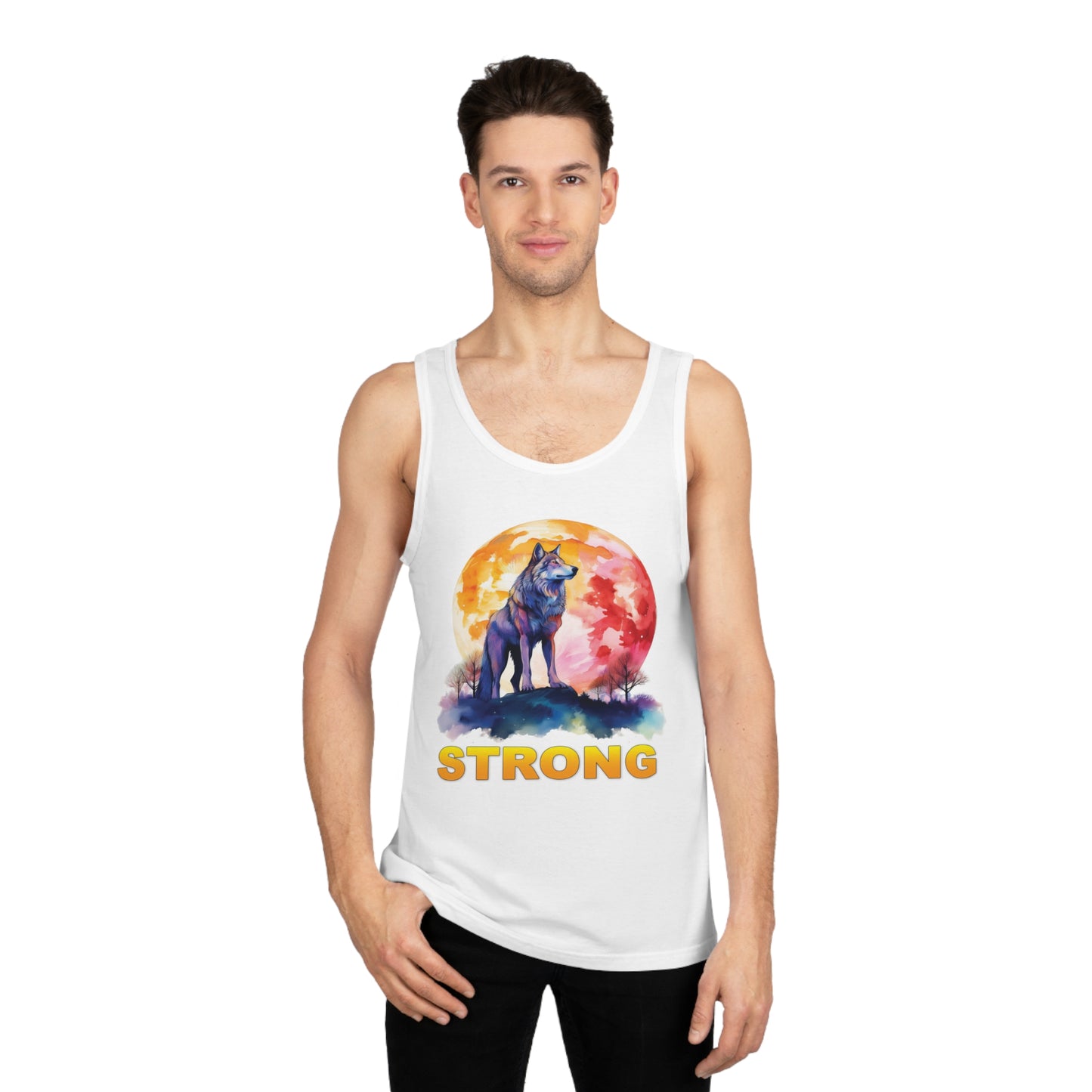 Wolf Strong Unisex Tank Top