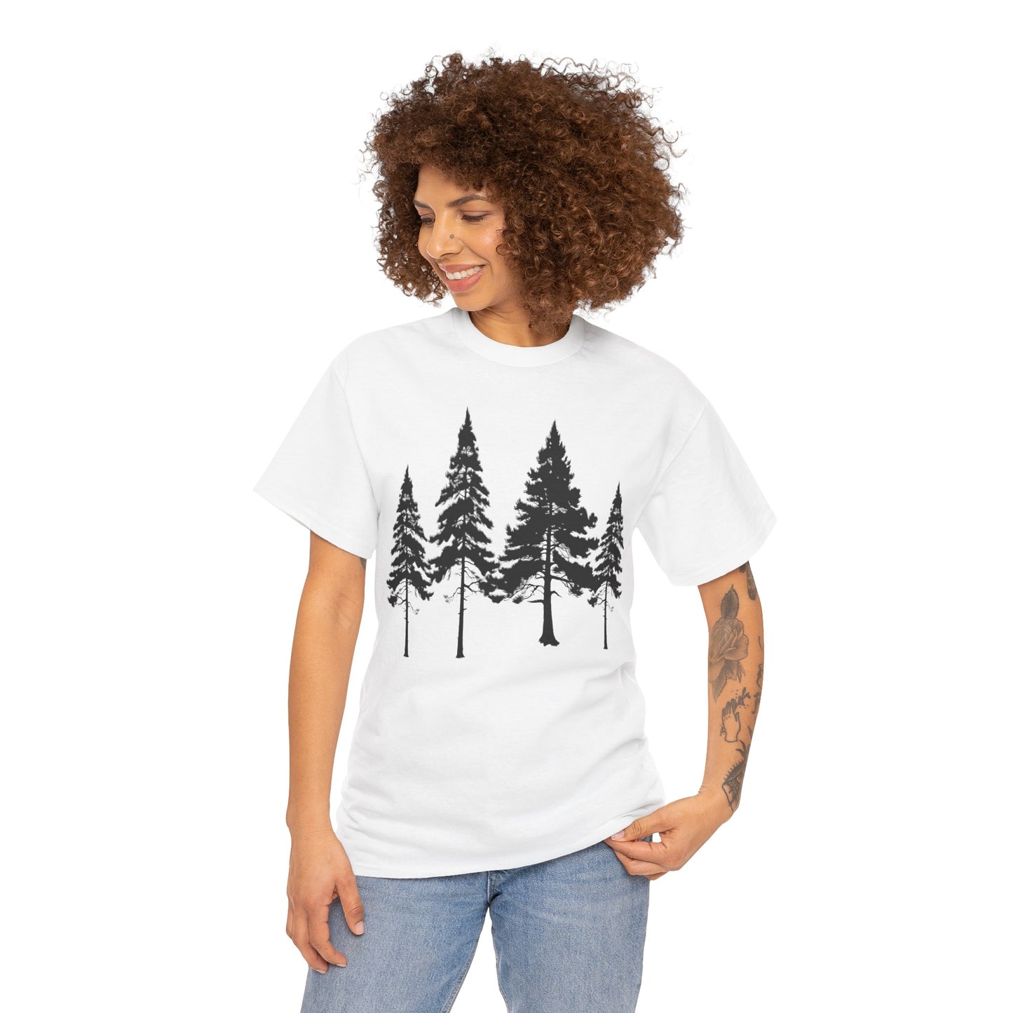 Evergreen Tree Unisex Tee - Stand Tall, Grow Together Nature Lover Shirt