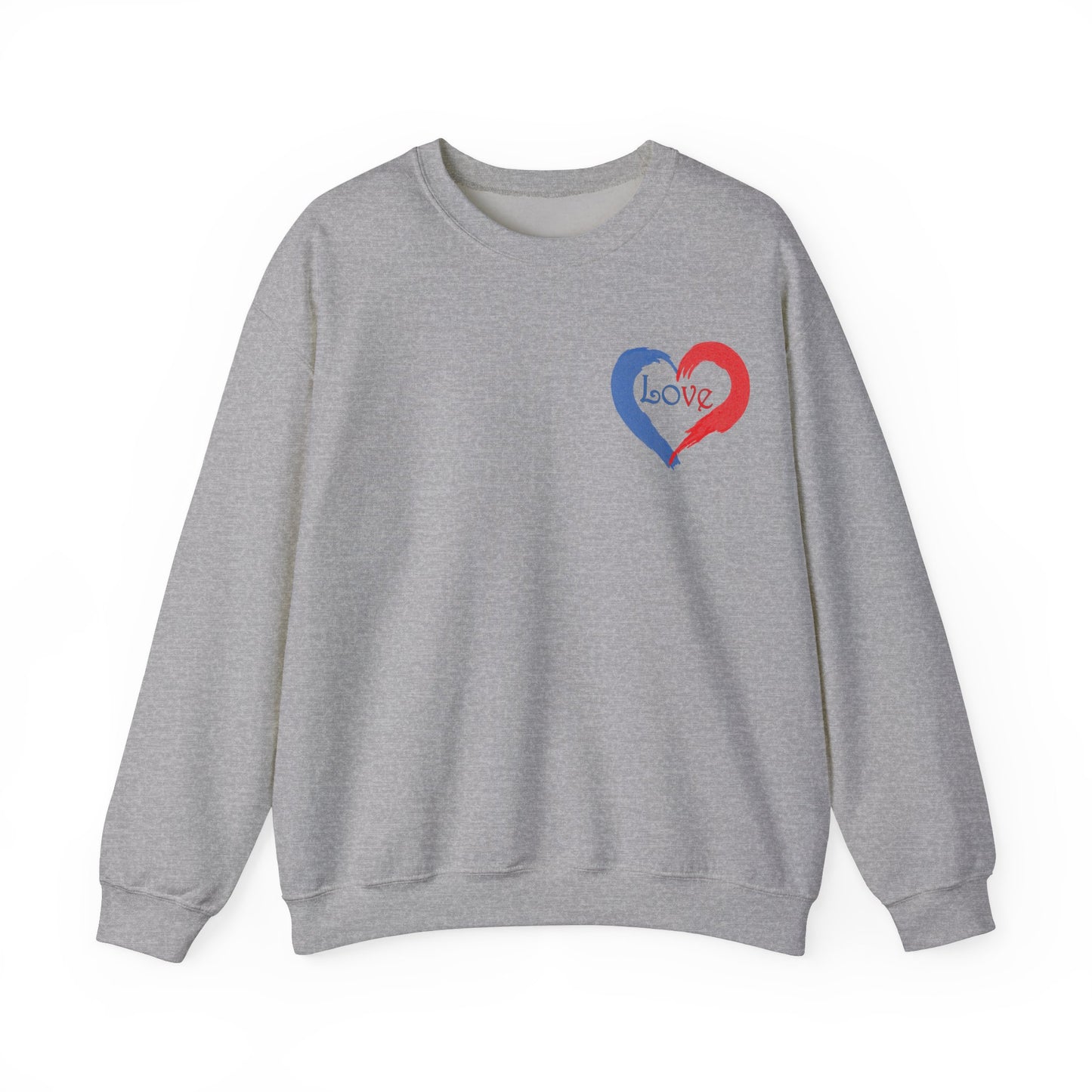 Painted Love Design Unisex Sweatshirt for Valentines Day