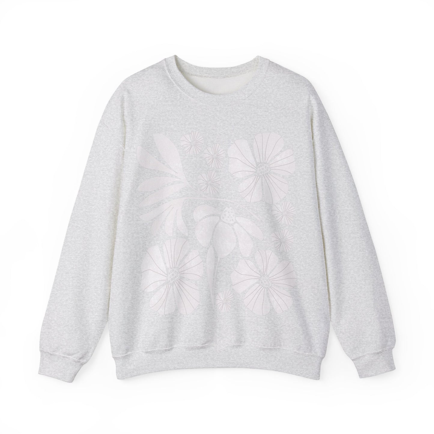 Boho Flower Crewneck Sweatshirt