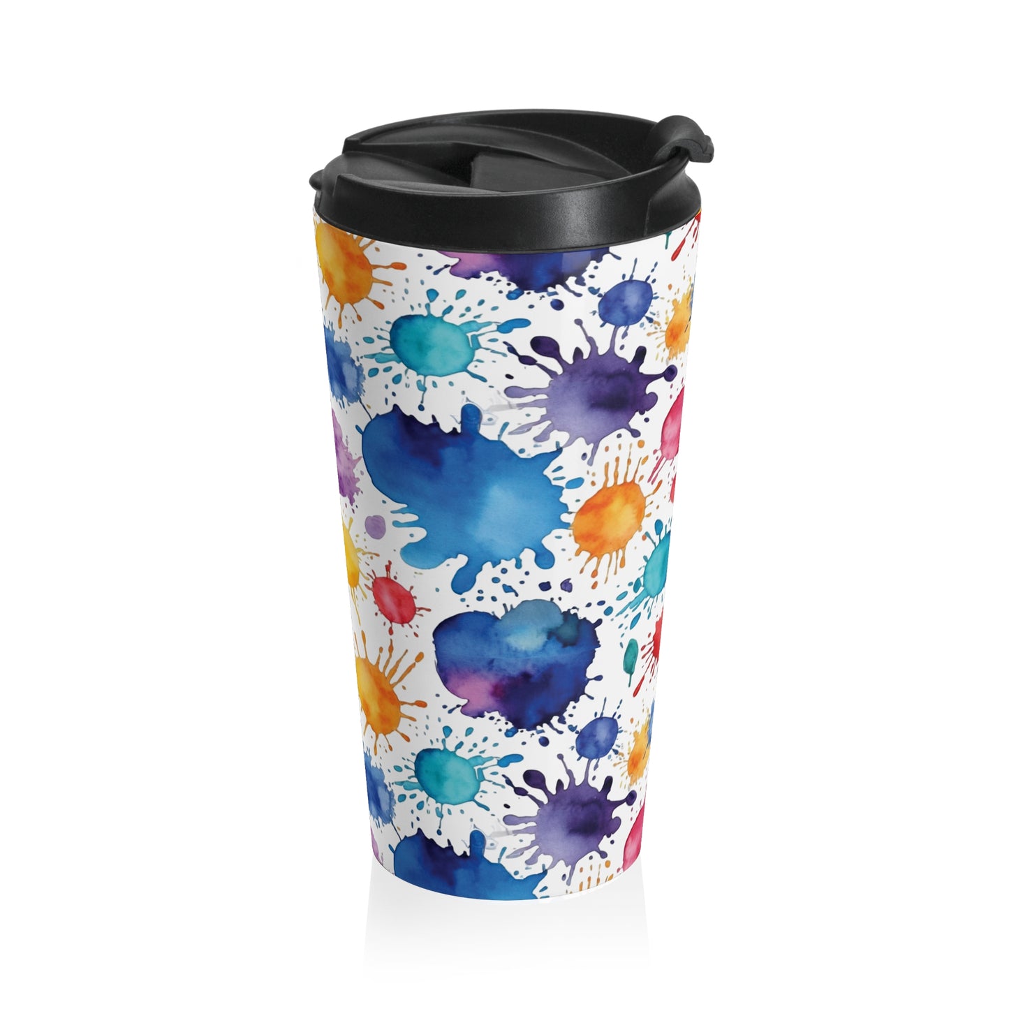 Travel Mug - Splash of Colors - Colorful Art