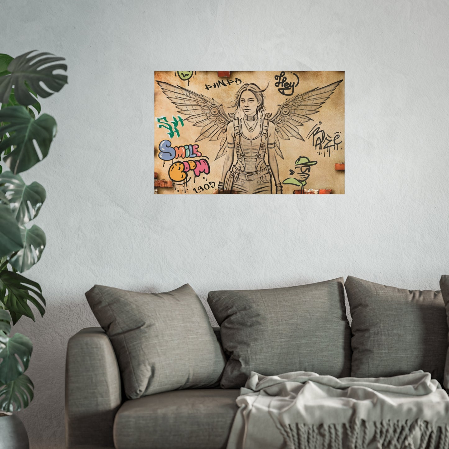 Urban Art Print, Inspirational Wall Decor, Graffiti Poster, Home Decor, Unique Gift for Art Lovers