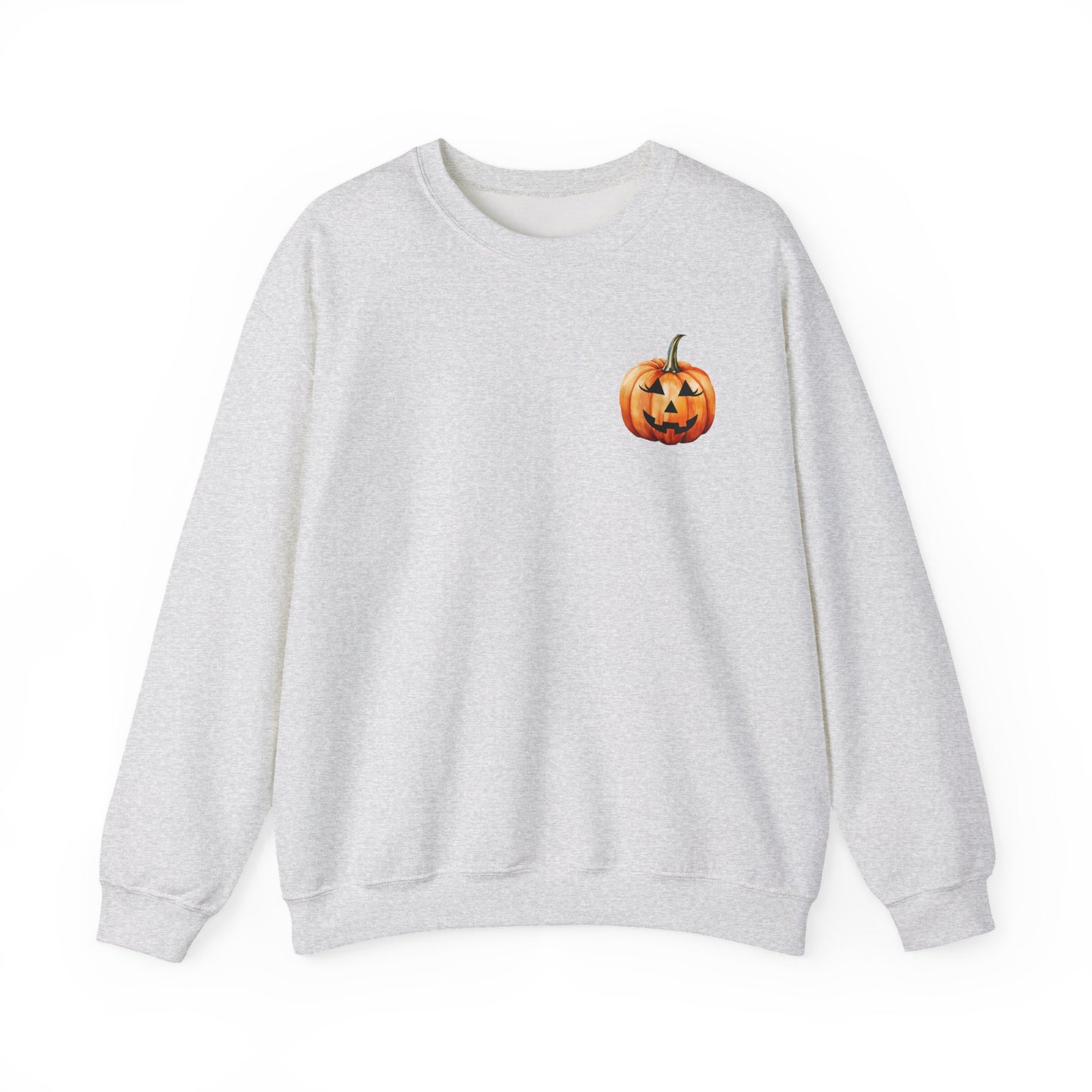 ๐ Embrace Autumn Magic - Pumpkin Bliss Collection for Cozy Season Vibes โจ2 - Halloween Pumpkin Crewneck Sweatshirt | Cozy Fall Fashion, Unisex Sweater, Casual Wear, Gift for Halloween Lovers, Autumn Style