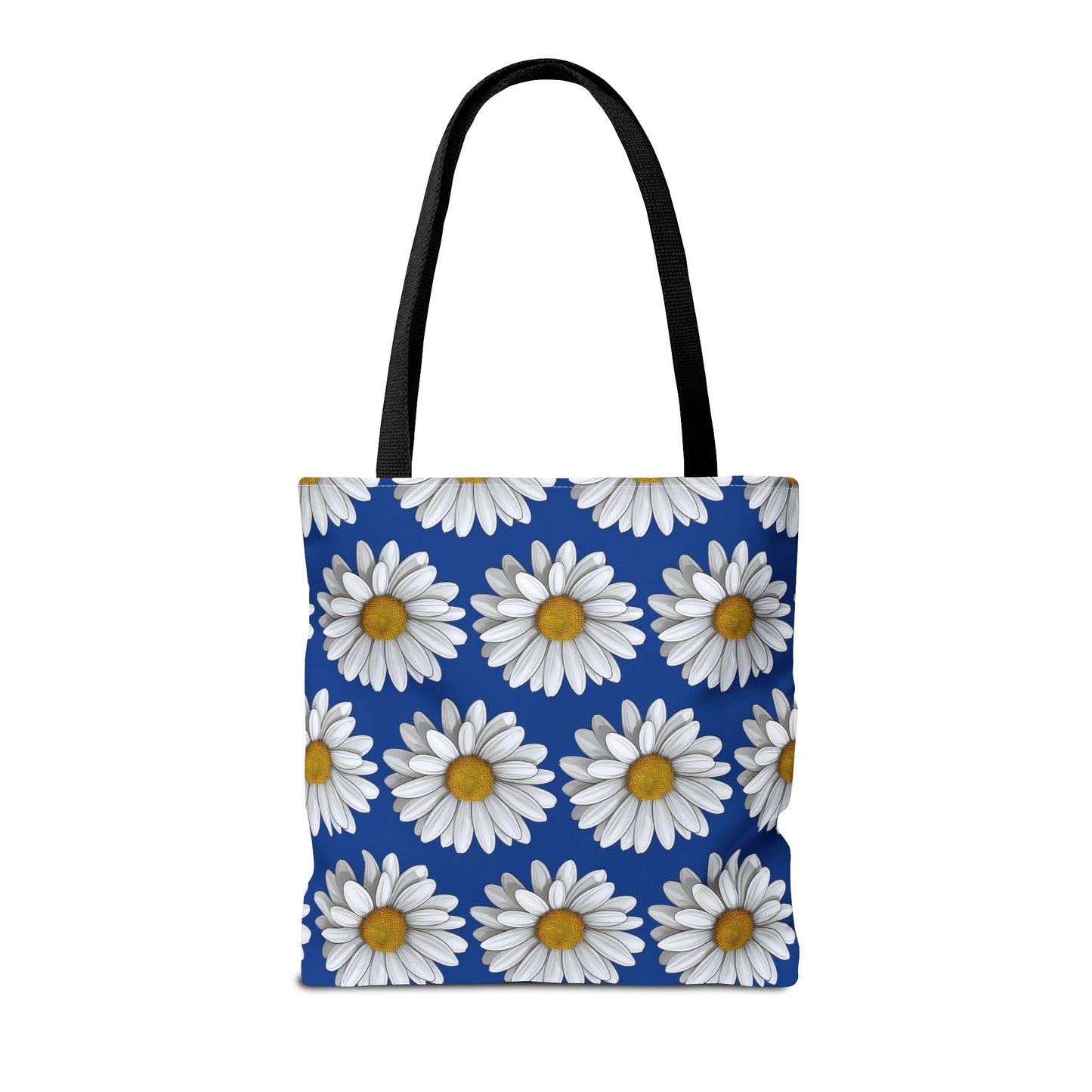 Daisy Tote Bag - White Floral Design Summer Fashion Accessory