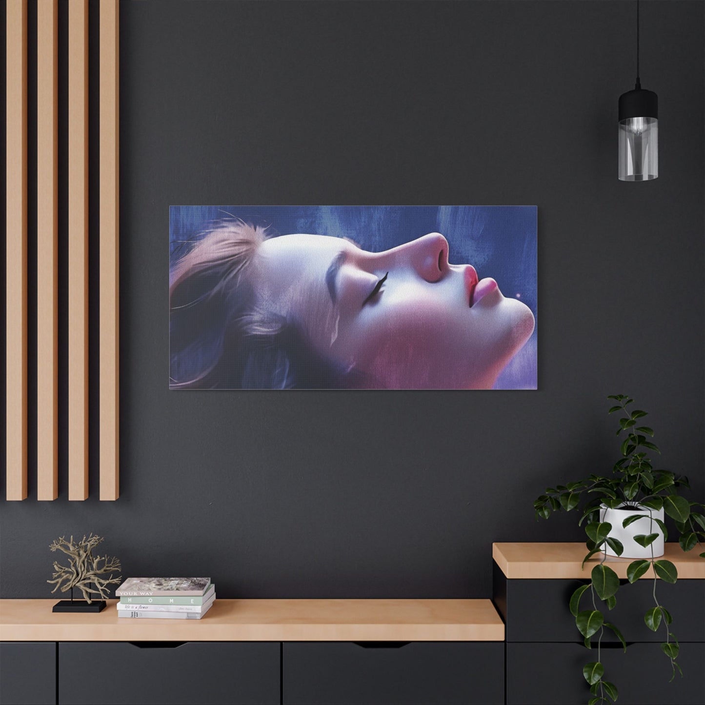Ethereal Reverie: Embrace Cosmic Serenity, Let Inner Light Shine Through the Stars of Your Dreams - Artistic Stretched Canvas Print, Abstract Wall Art, Home Decor, Gift for Art Lovers, Contemporary Artwork, Aesthetic Room Decoration