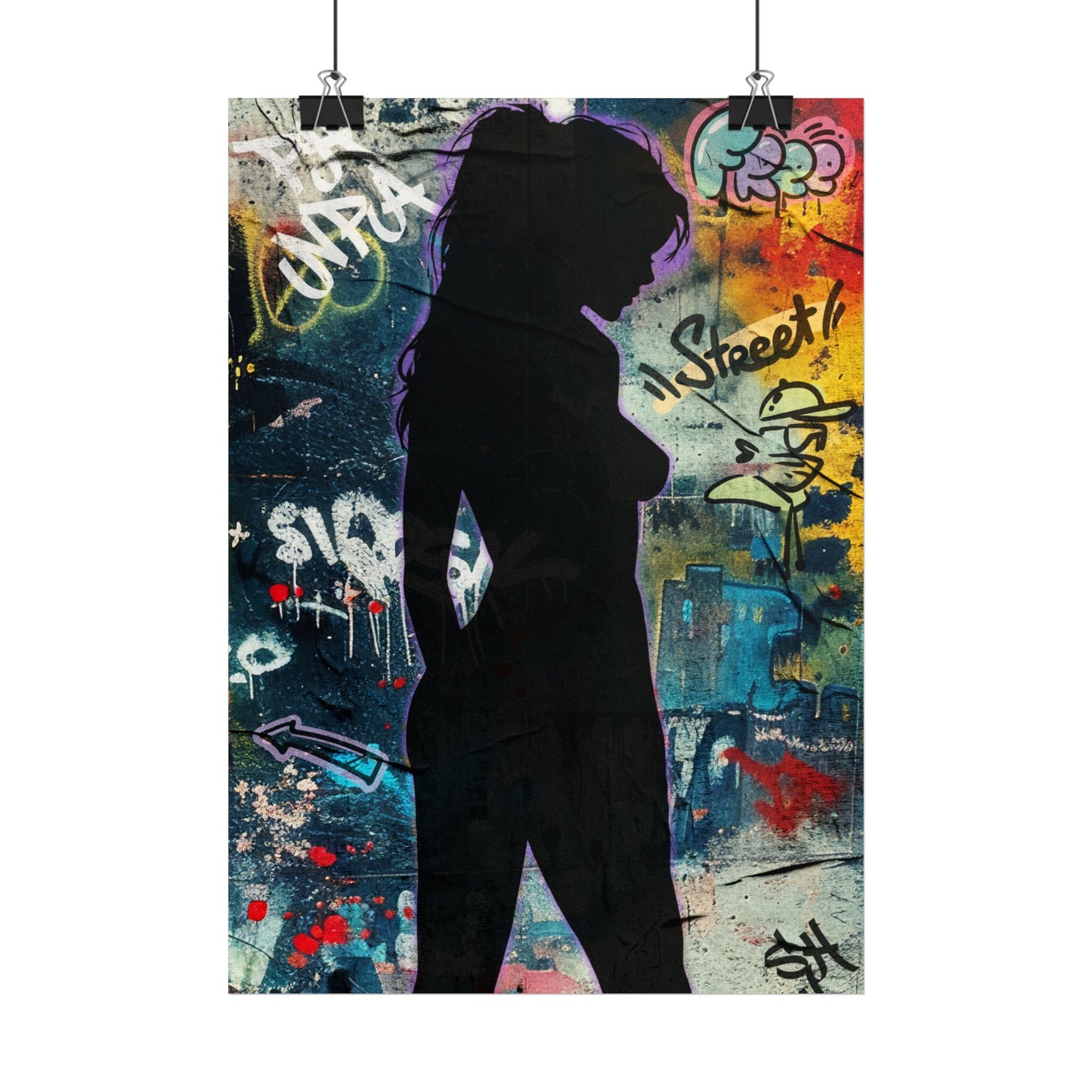 Urban Graffiti Poster Art, Stylish Wall Decor, Modern City Vibes, Trendy Art for Home Office, Street Art Inspiration, Unique Gift Idea