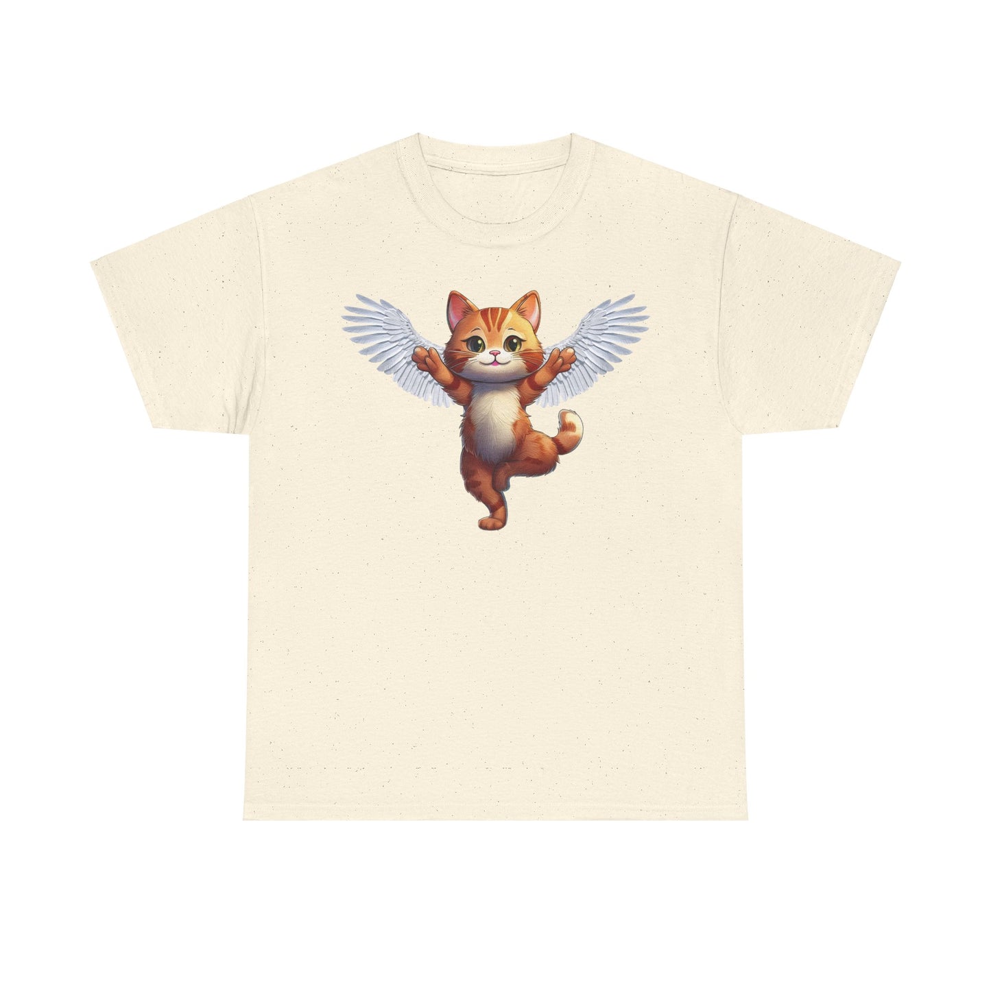 Cat Lovers Tee - Unisex Cotton " Every Cat Has Wings in Someone's Heart"