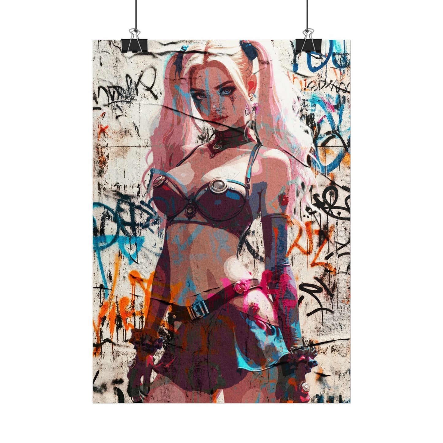 Vibrant Street Art Poster - Edgy Graphic Design for Home Decor (Pop Art)