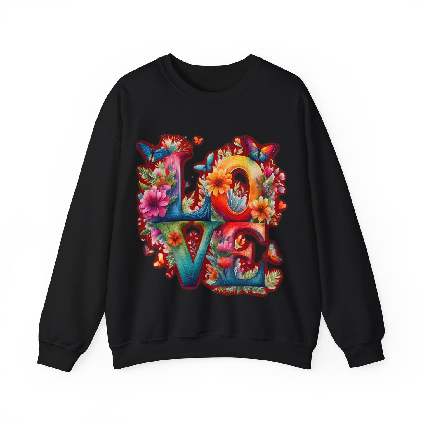Blooming Love Design 2 - Unisex Sweatshirt for Valentines Day