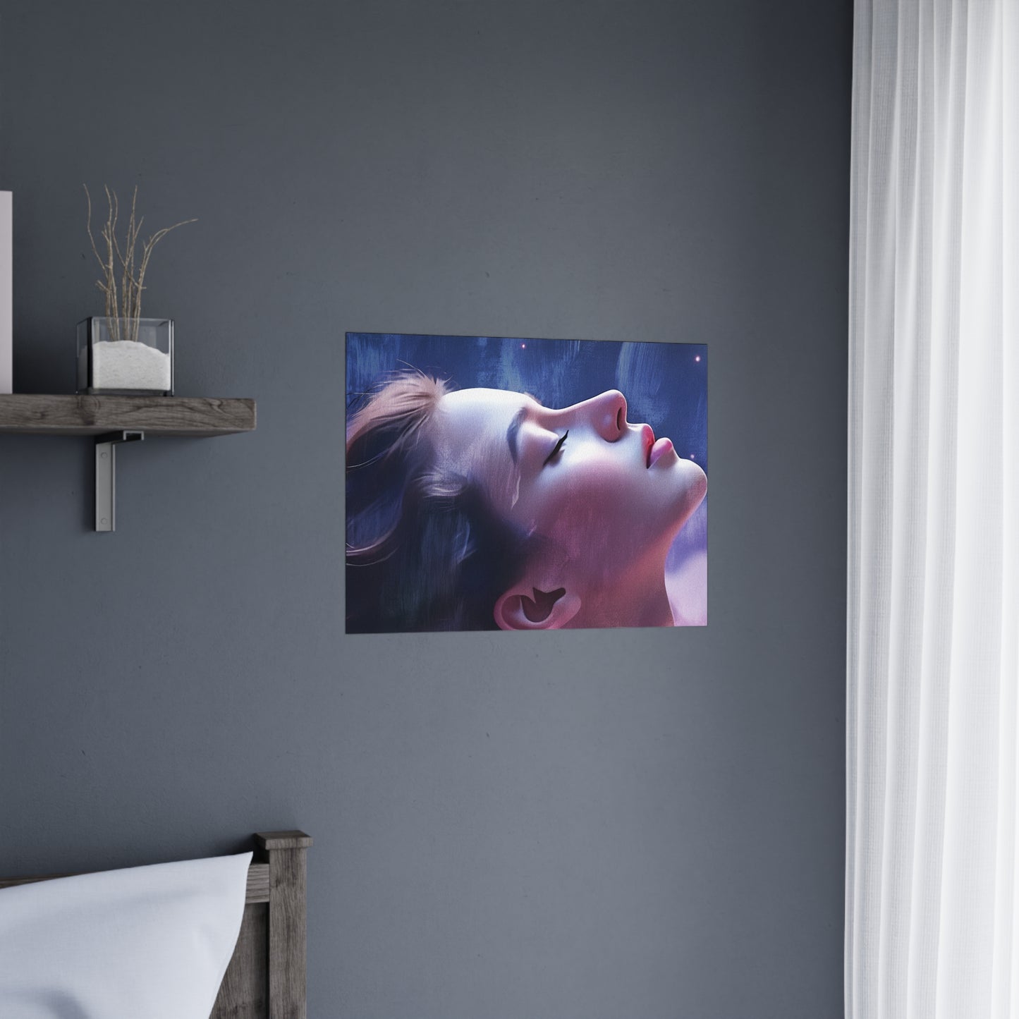Ethereal Reverie: Embrace Cosmic Serenity, Let Inner Light Shine Through the Stars of Your Dreams - Dreamy Matte Poster Art, Ethereal Wall Decor, Bedroom Aesthetic, Gift for Art Lovers, Home Aesthetic, Inspirational Artwork
