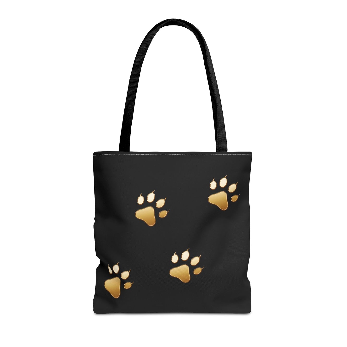 Gold cat Paw Print Tote Bag - Stylish & Practical for Animal Lovers